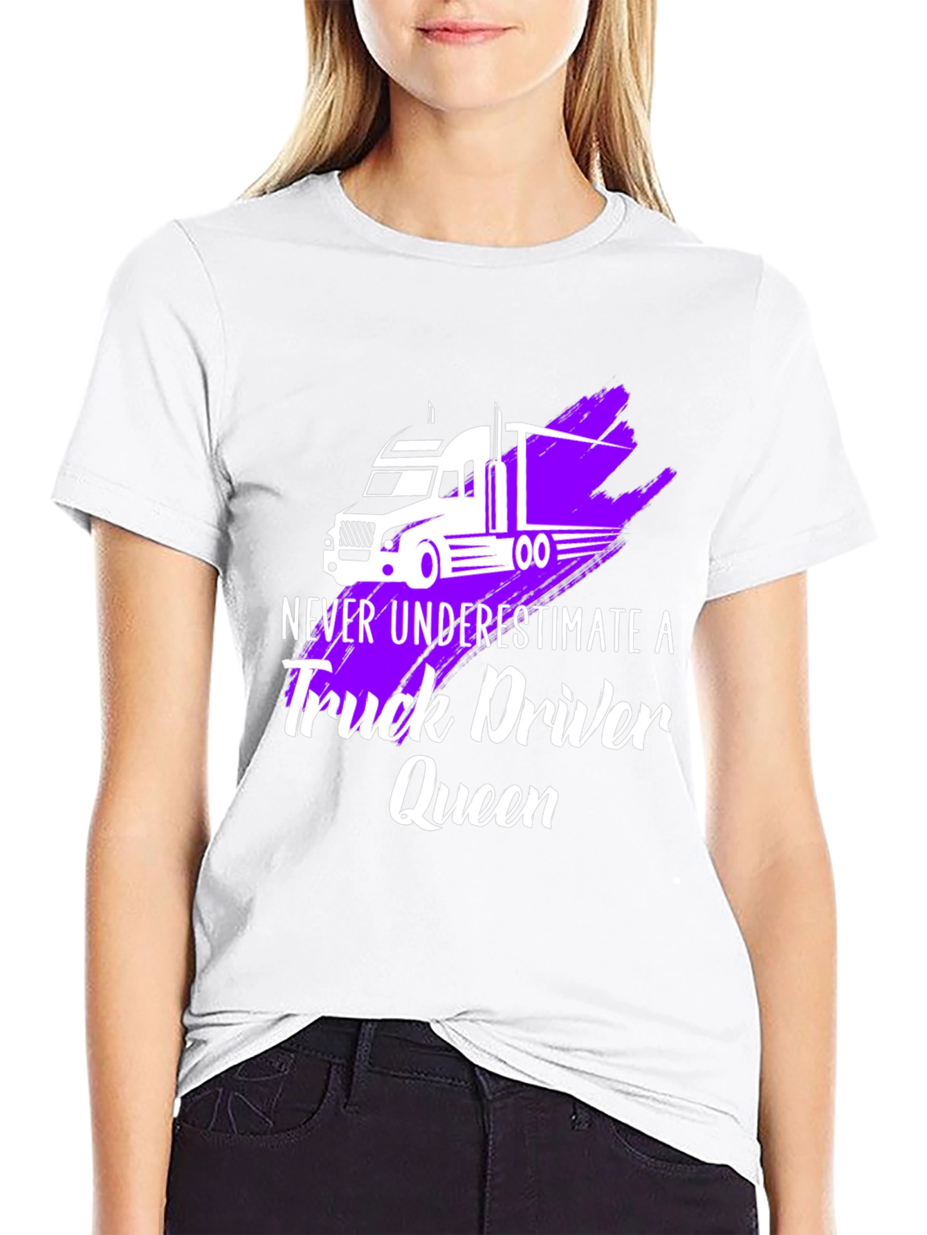 Truck Driver Queen Graphic T-Shirt