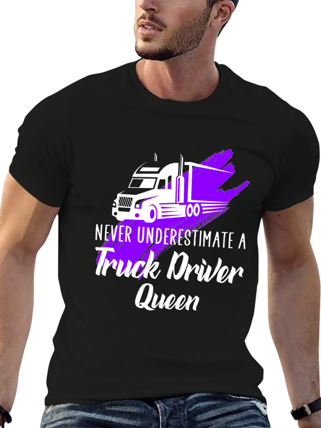 Truck Driver Queen Graphic T-Shirt