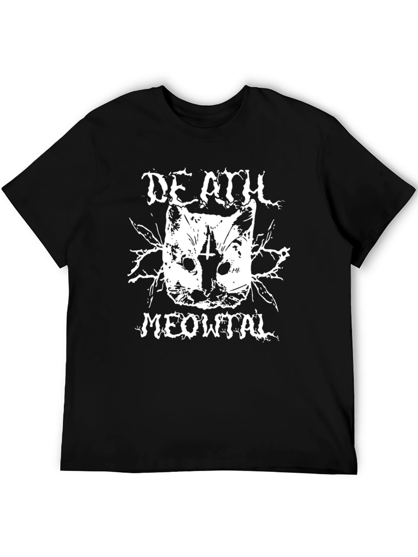 Death Meowtal Black T-Shirt