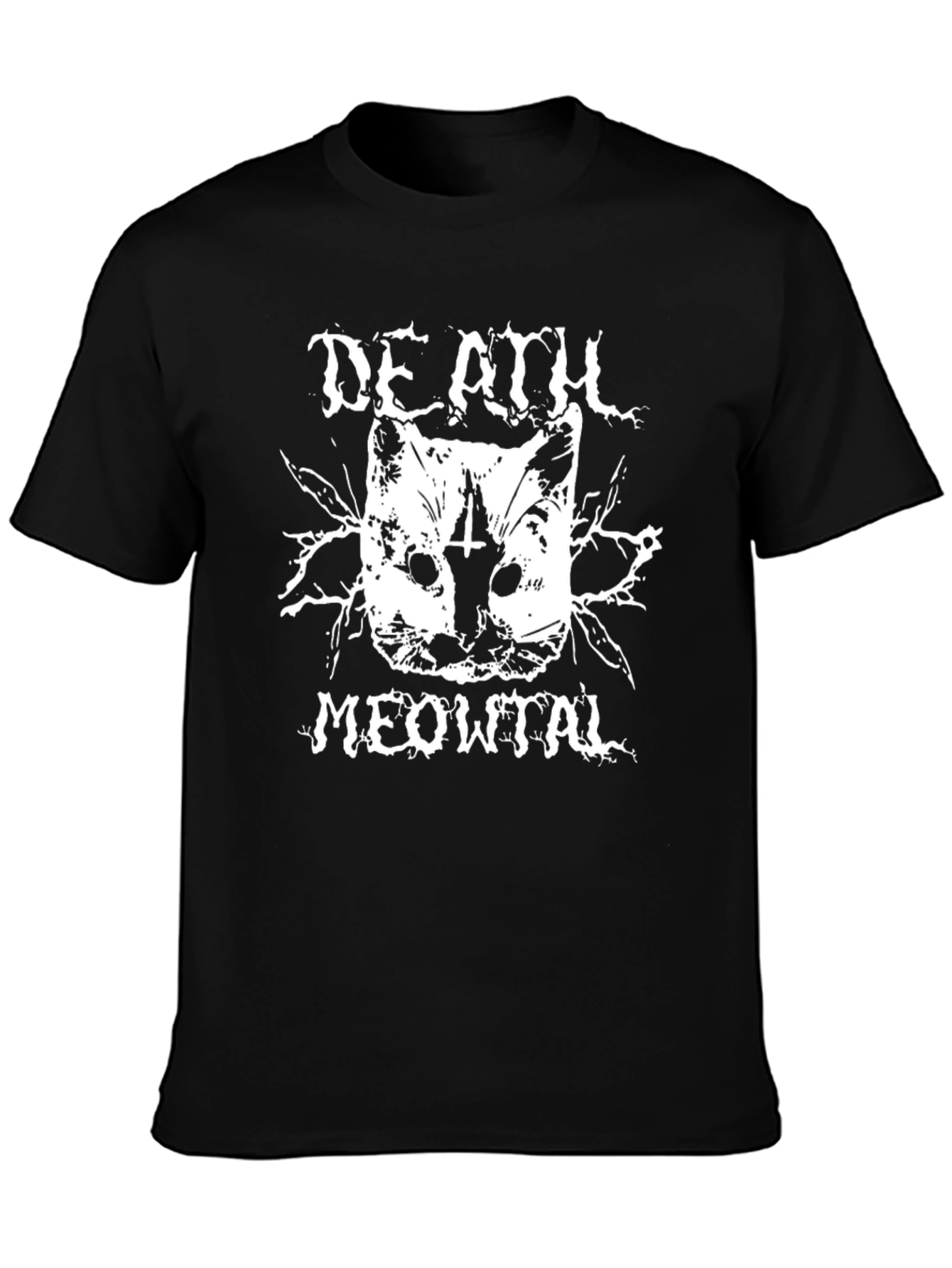 Death Meowtal Black T-Shirt