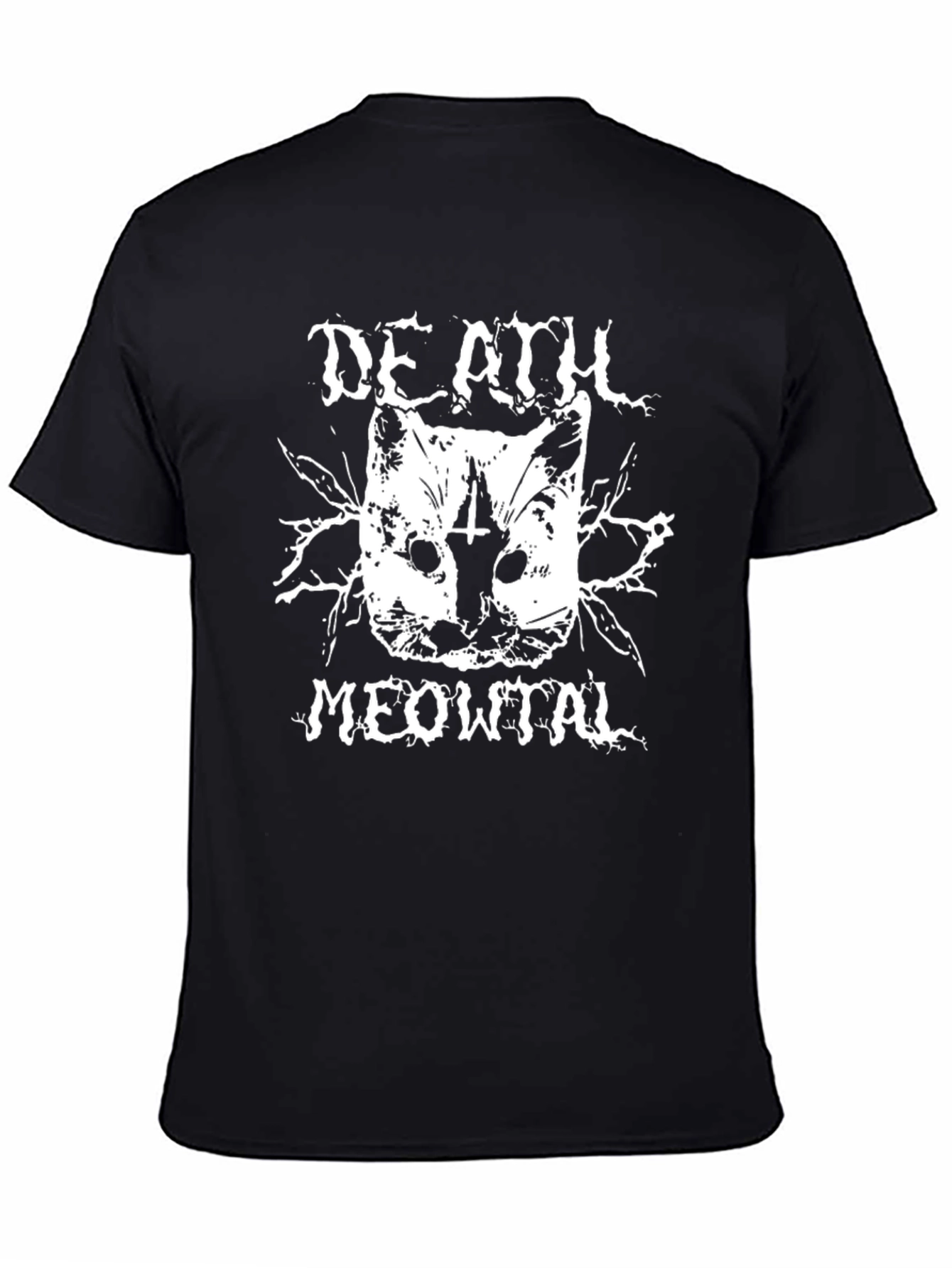 Death Meowtal Black T-Shirt