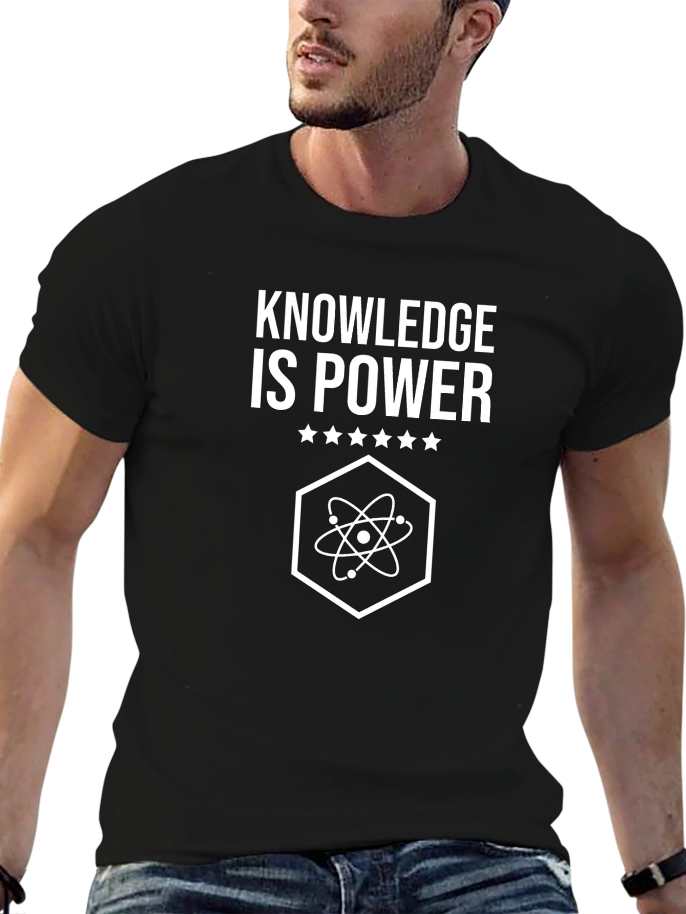 Knowledge is Power Graphic Tee - Black