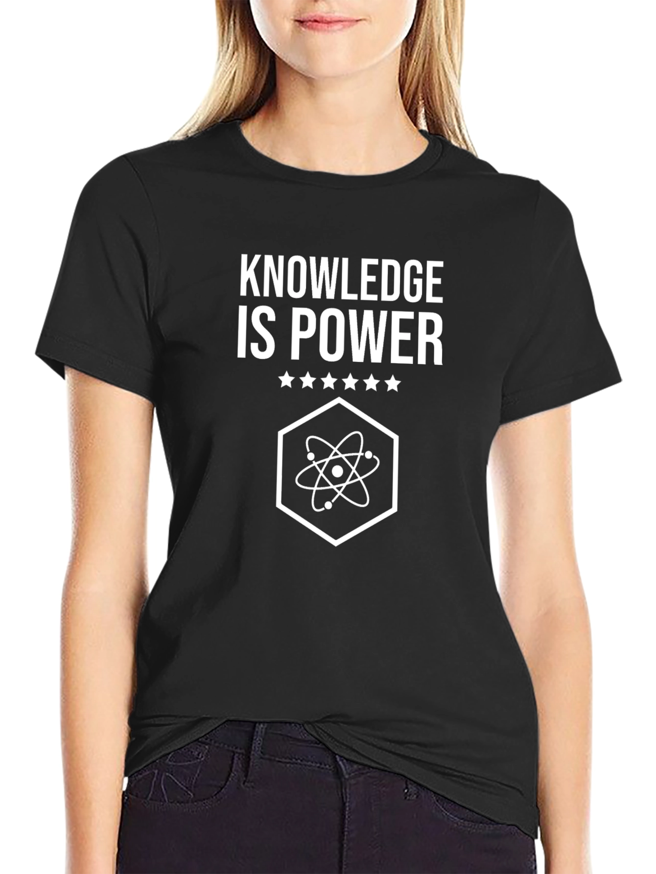 Knowledge is Power Graphic Tee - Black