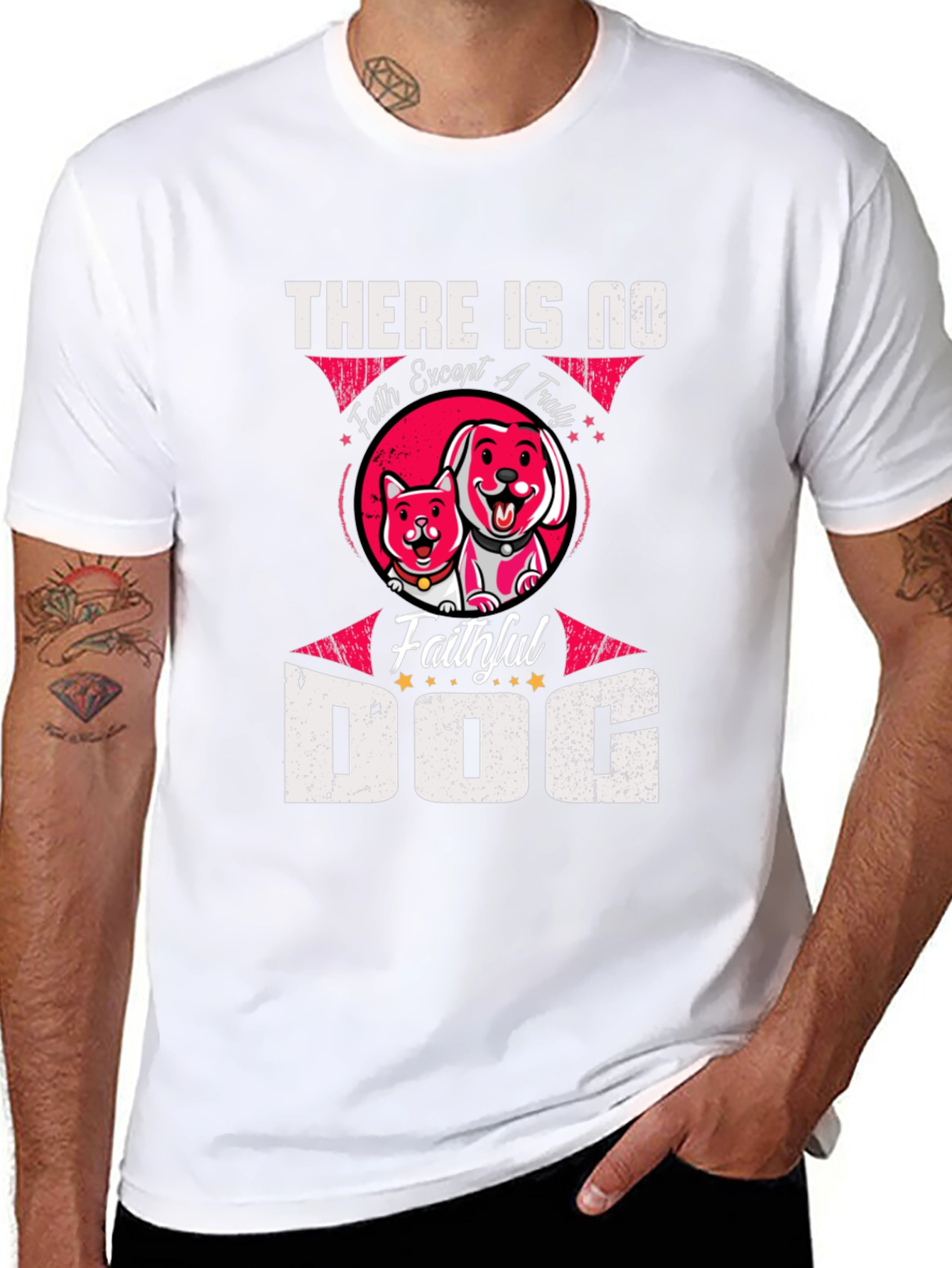 Faithful Dog Graphic T-Shirt - Unisex Black Tee