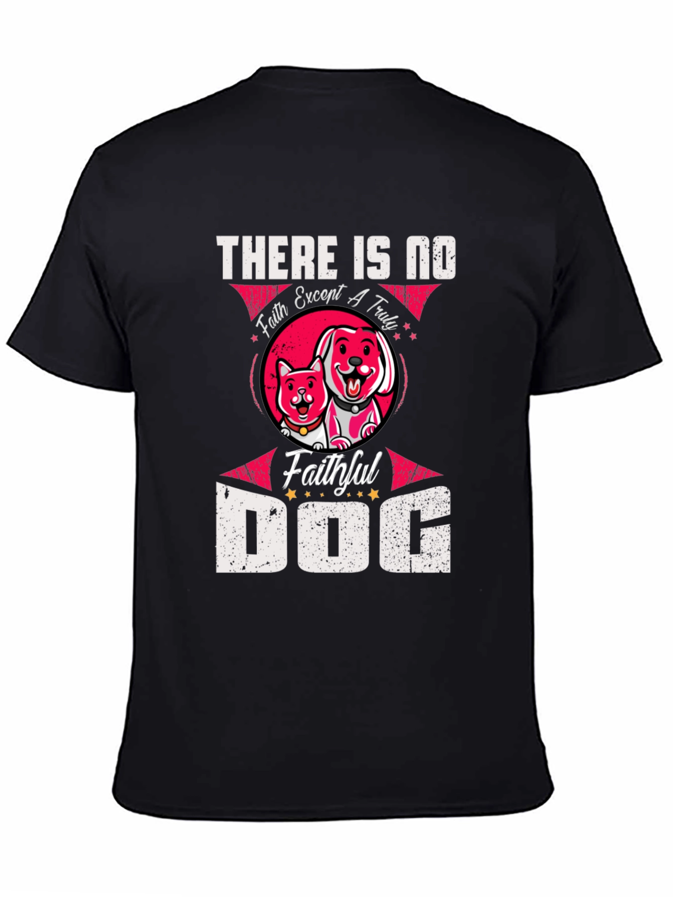 Faithful Dog Graphic T-Shirt - Unisex Black Tee