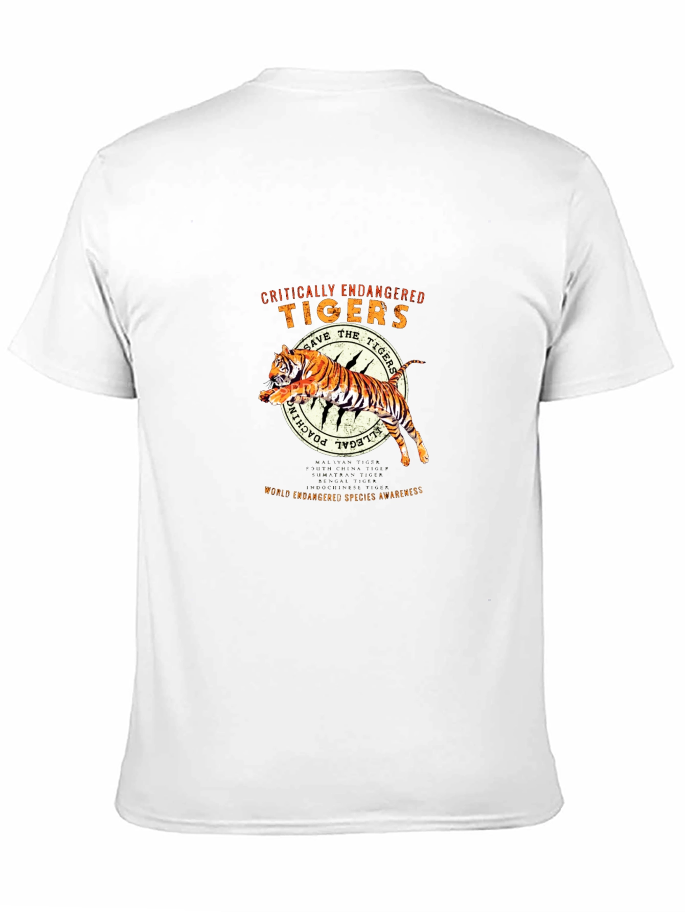 Critically Endangered Tigers T-Shirt - Save the Tigers!