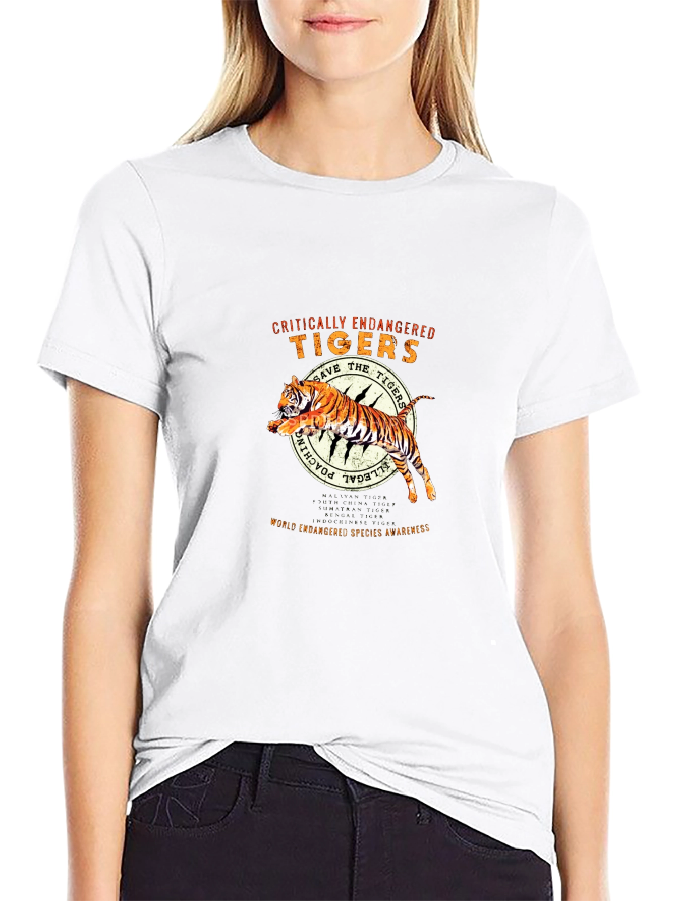 Critically Endangered Tigers T-Shirt - Save the Tigers!