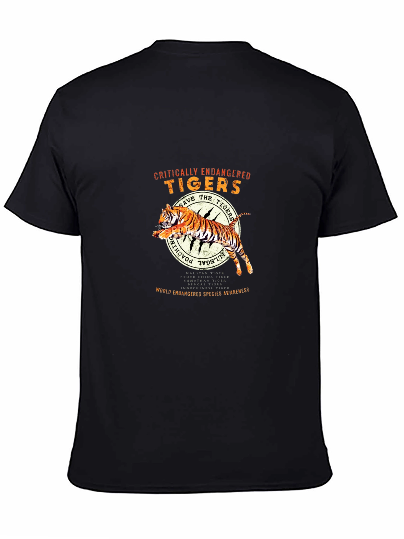 Critically Endangered Tigers T-Shirt - Save the Tigers!