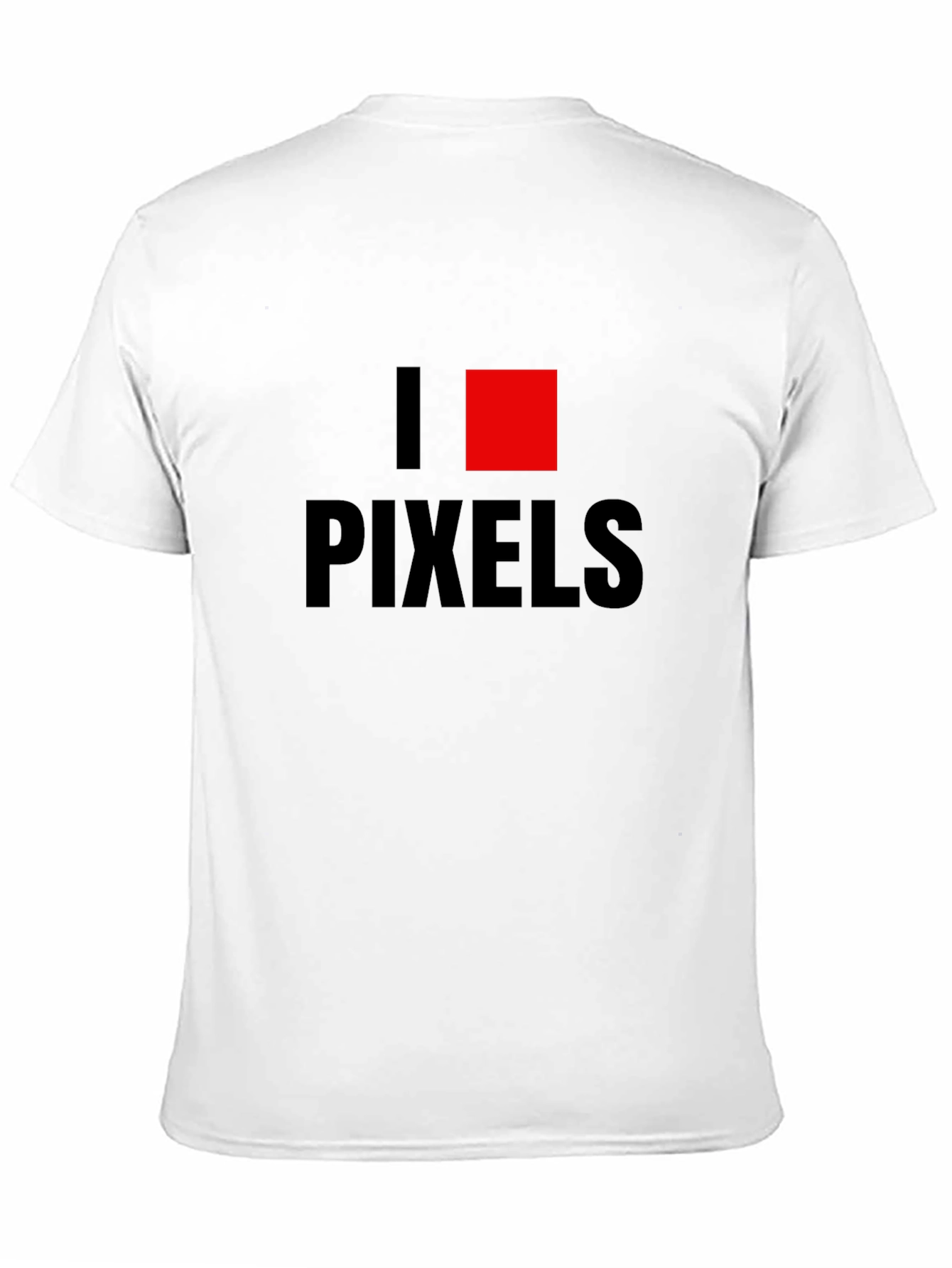 I Heart Pixels Black T-Shirt - Graphic Design Love