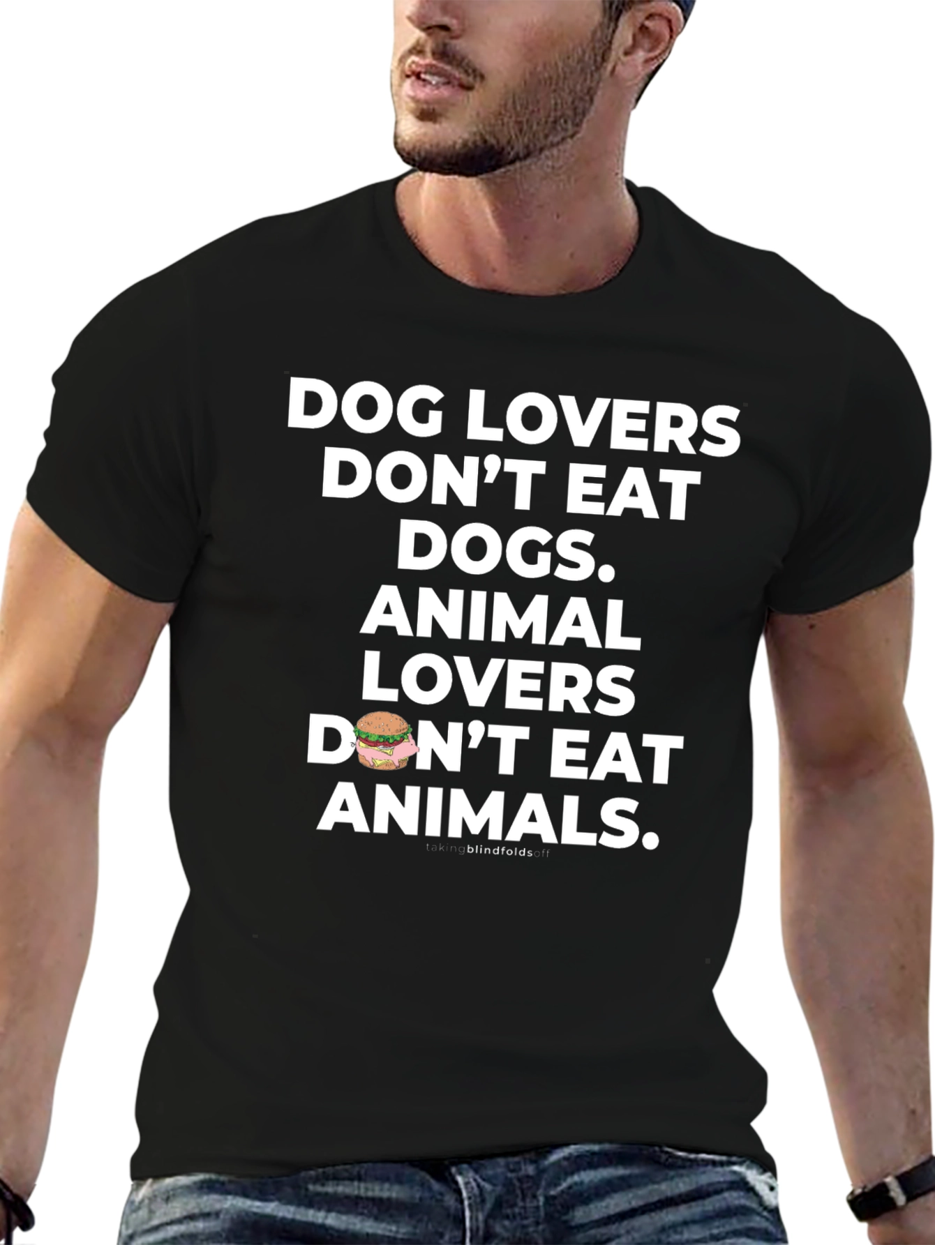 Dog and Animal Lovers T-Shirt - Vegan Message
