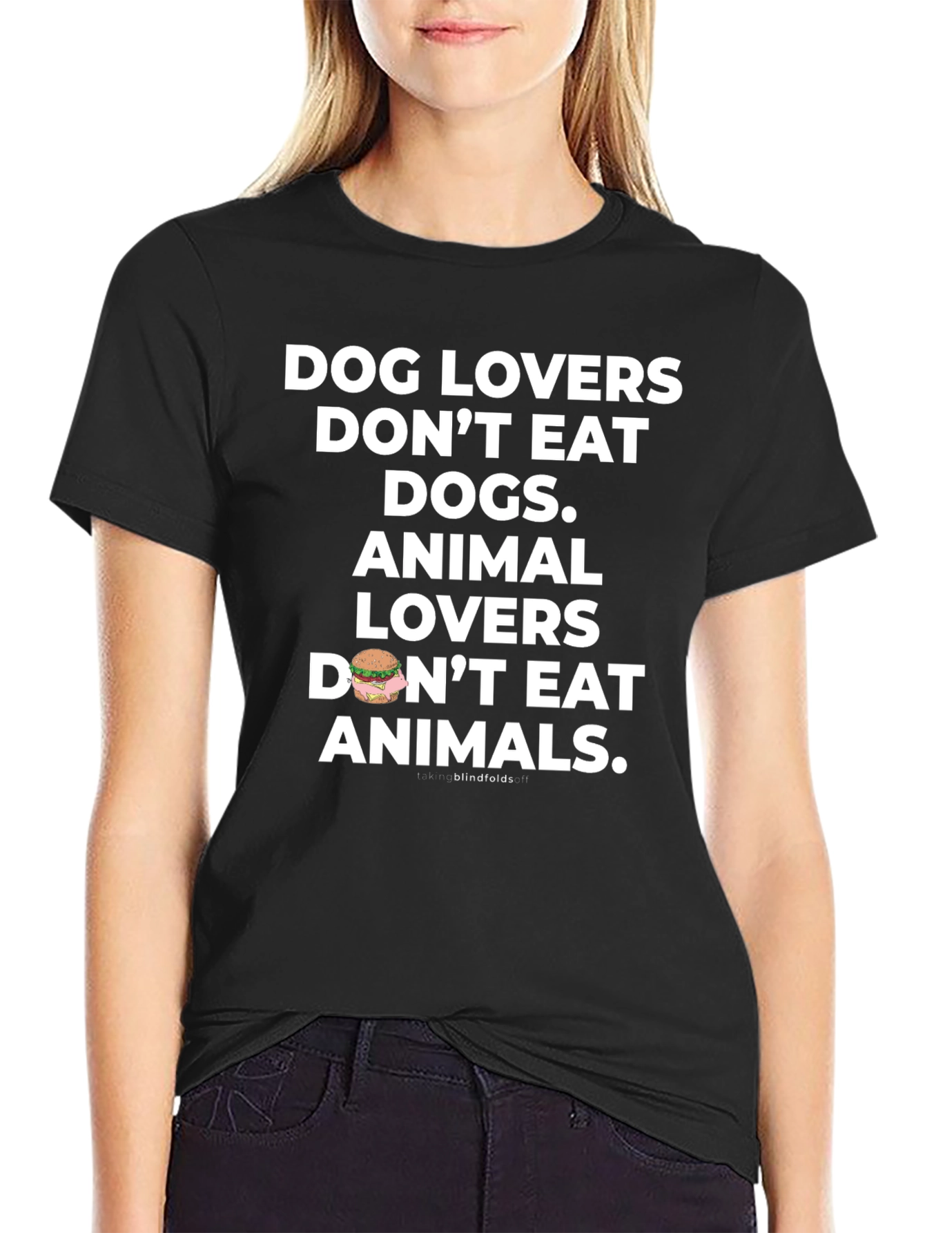 Dog and Animal Lovers T-Shirt - Vegan Message