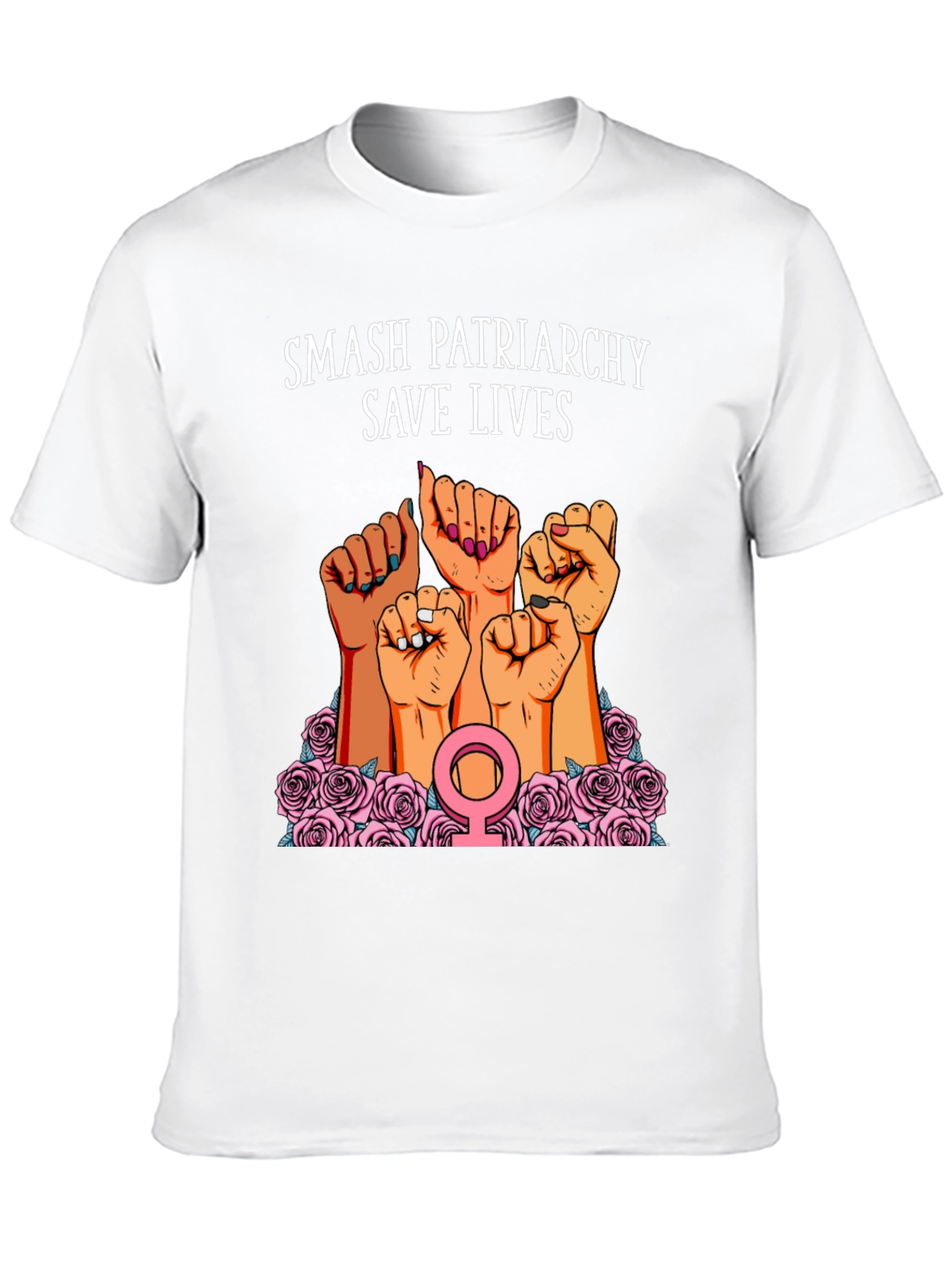 Smash Patriarchy Save Lives Graphic T-Shirt