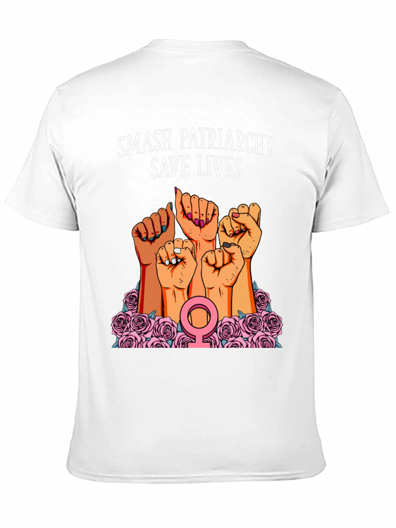 Smash Patriarchy Save Lives Graphic T-Shirt
