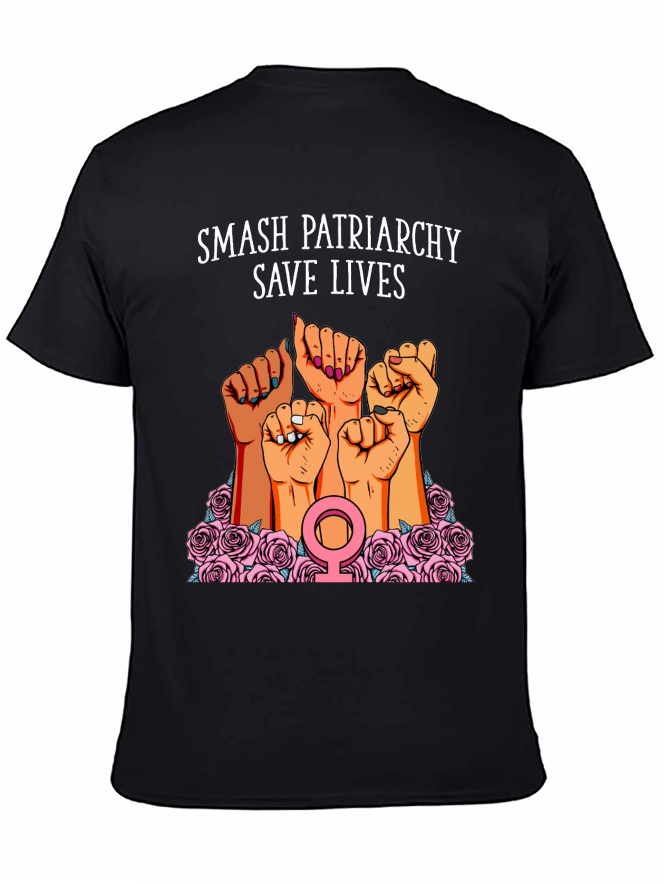 Smash Patriarchy Save Lives Graphic T-Shirt