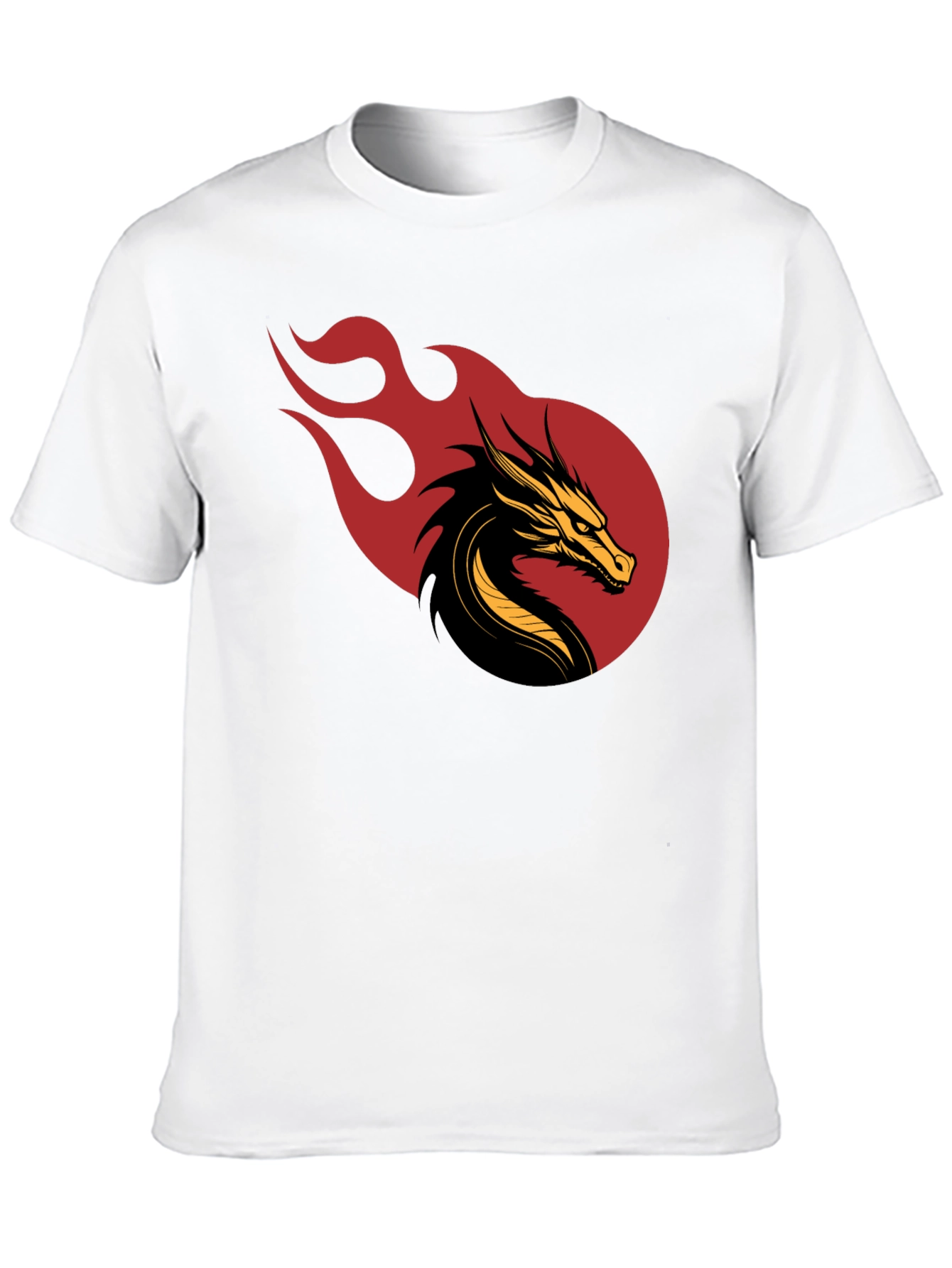 Dragon Fire Graphic Black T-Shirt