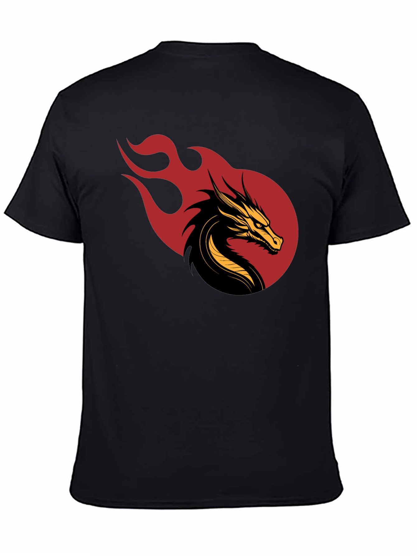 Dragon Fire Graphic Black T-Shirt
