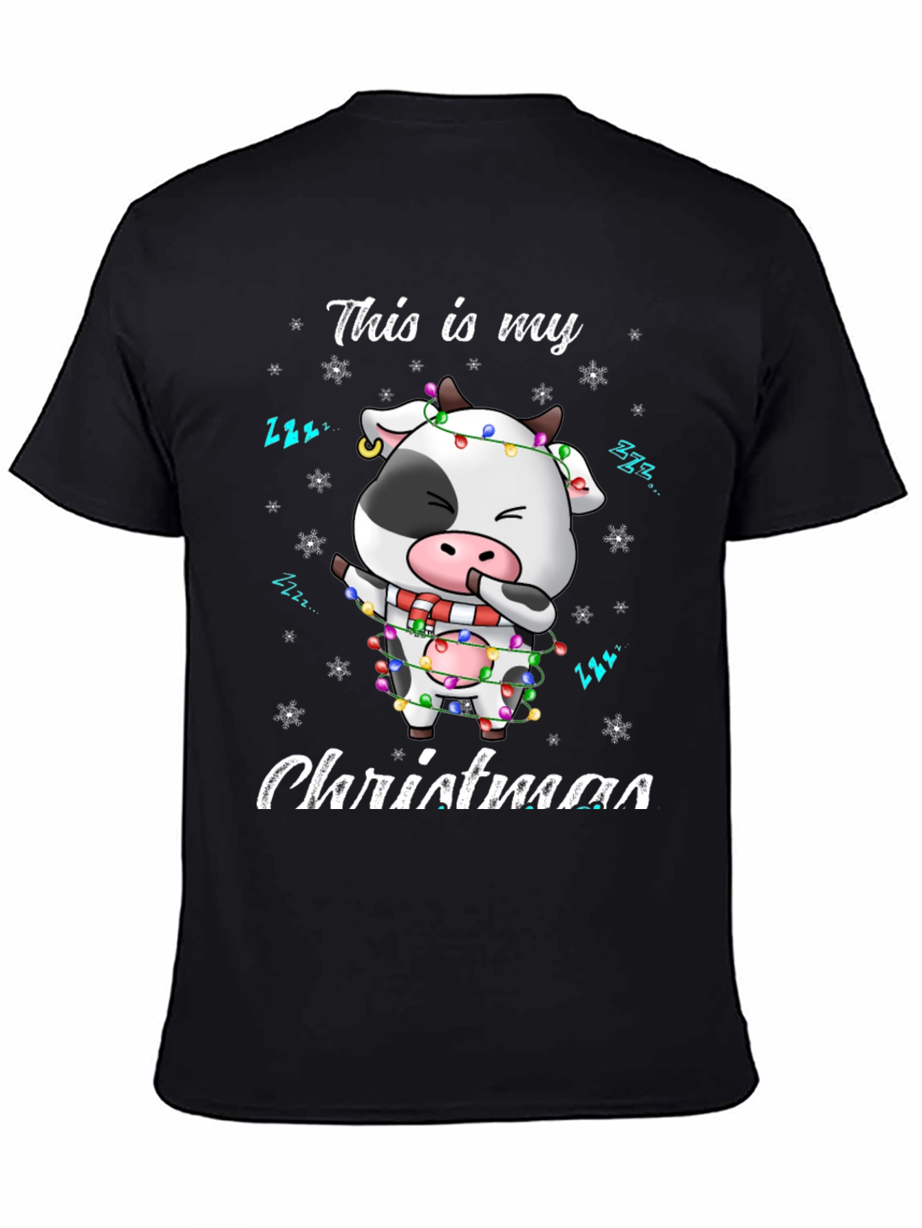Christmas Cow T-Shirt: Festive Holiday Style