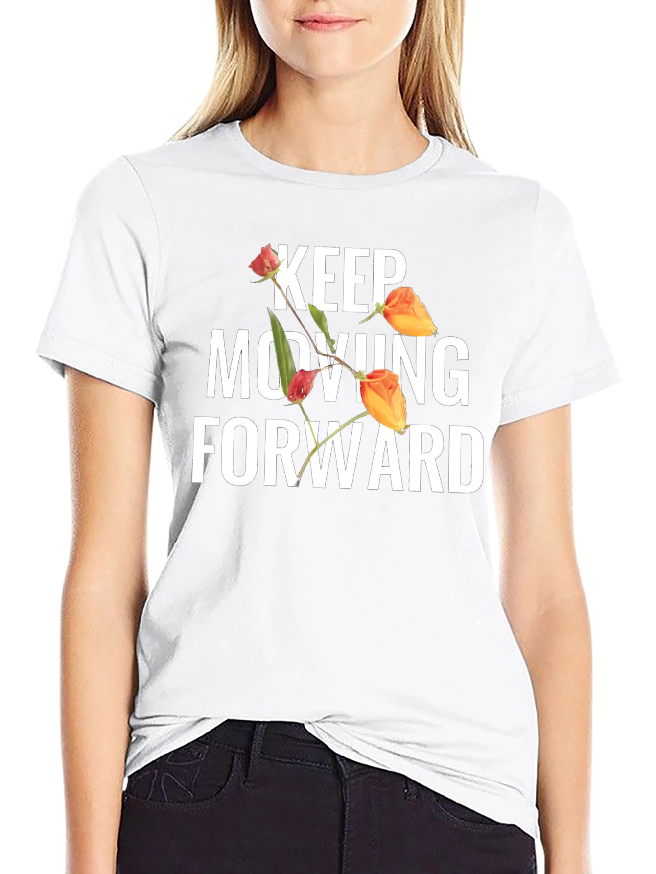 Keep Moving Forward Floral T-Shirt