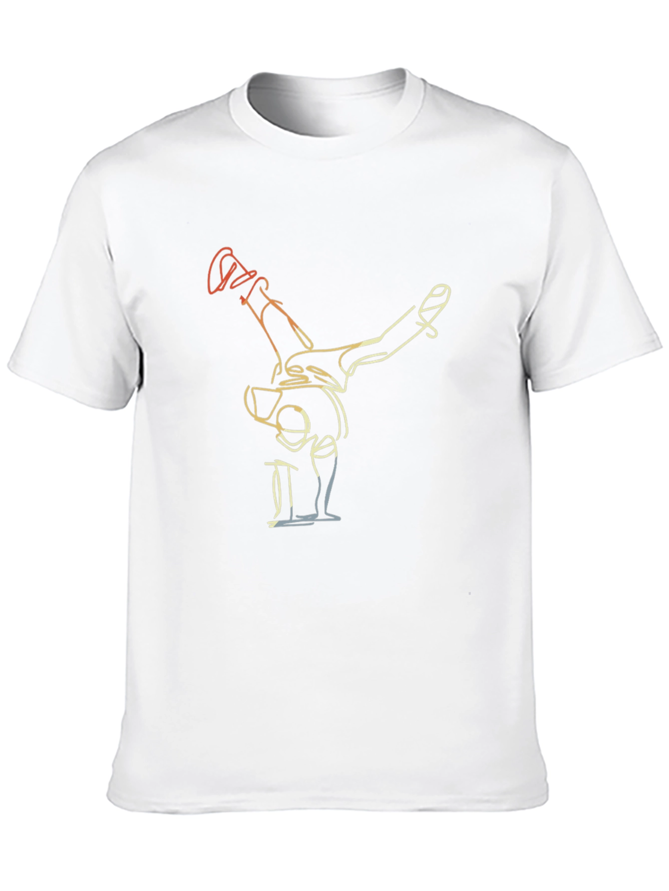Cool Breakdancer Graphic Tee - Black