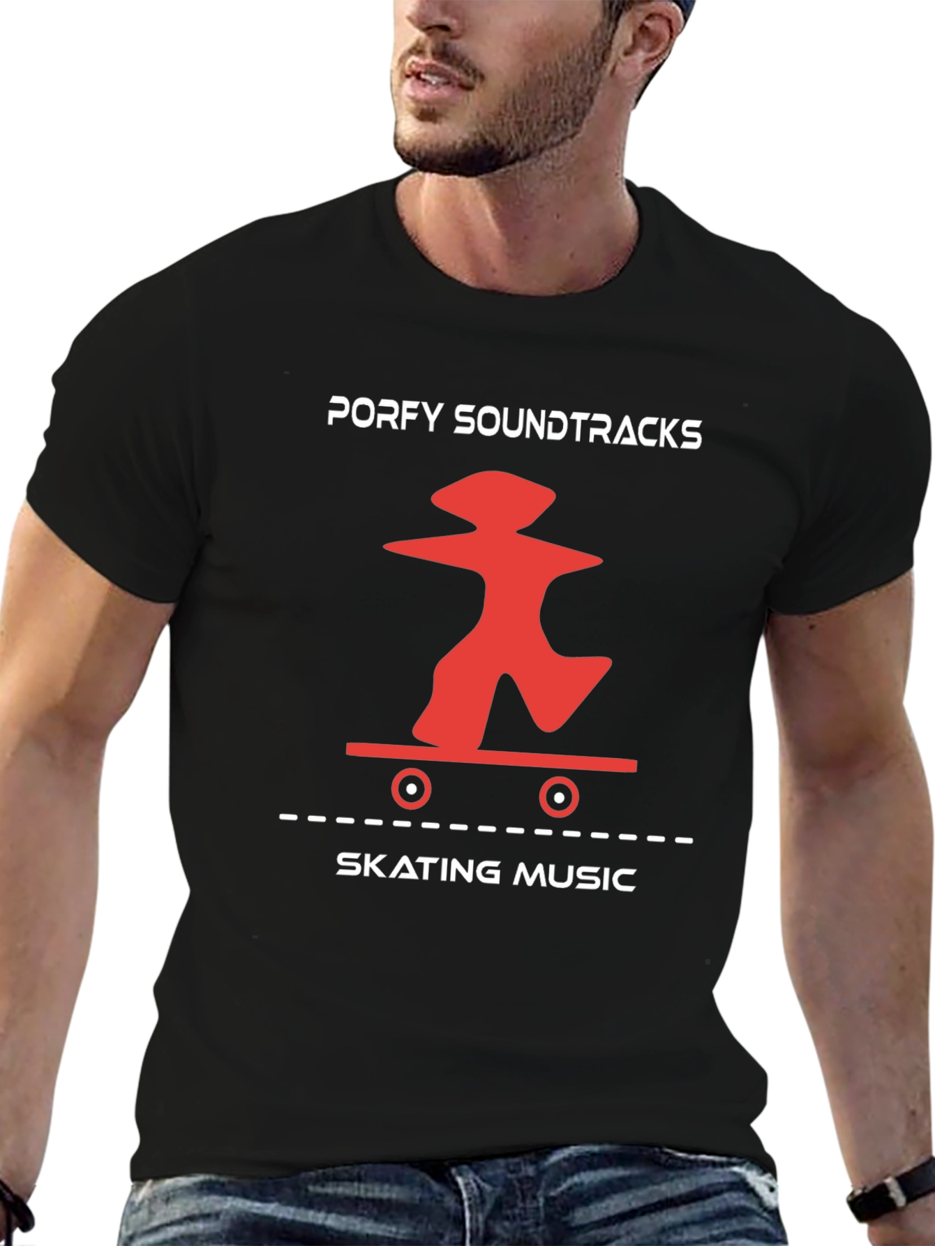 Porfy Soundtracks Skating Music Graphic Tee