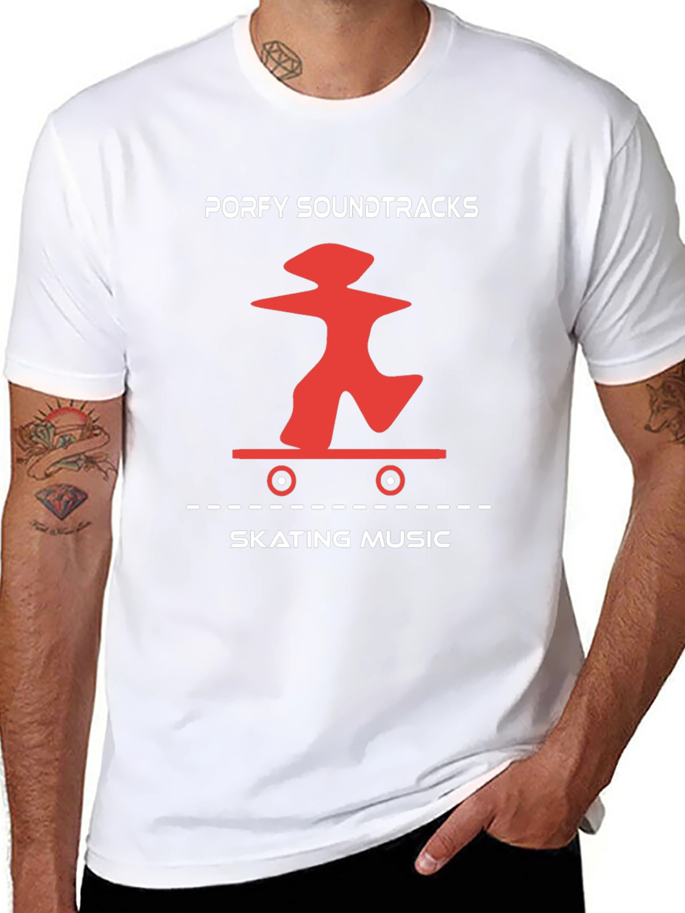 Porfy Soundtracks Skating Music Graphic Tee