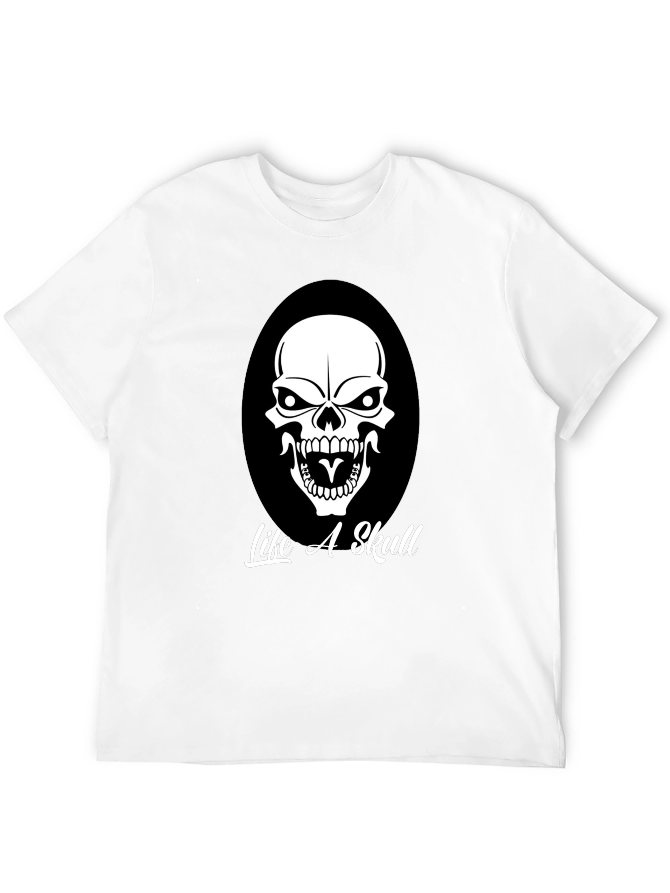 Life A Skull Black Graphic Tee for Men