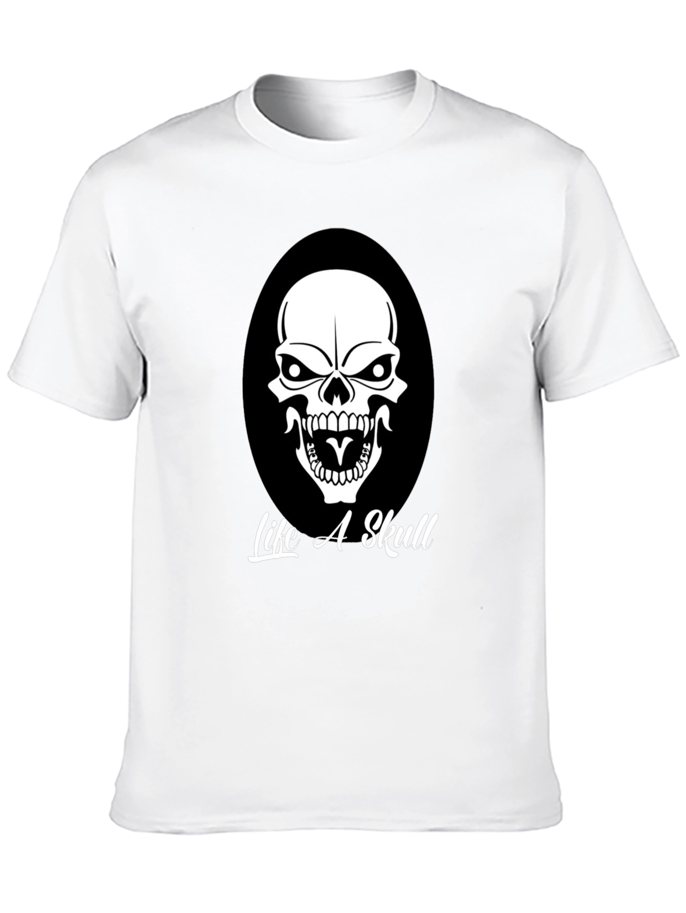 Life A Skull Black Graphic Tee for Men