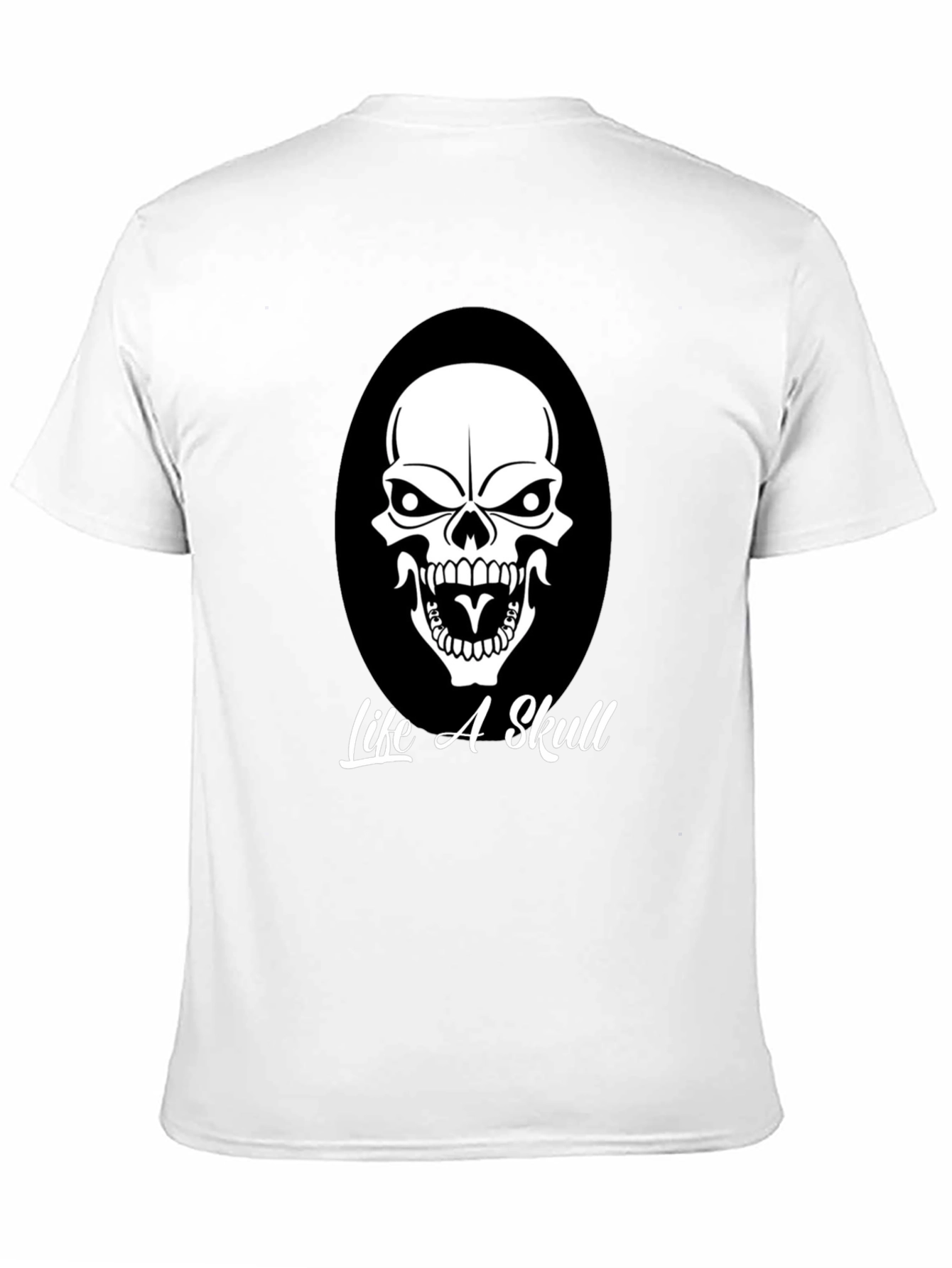 Life A Skull Black Graphic Tee for Men
