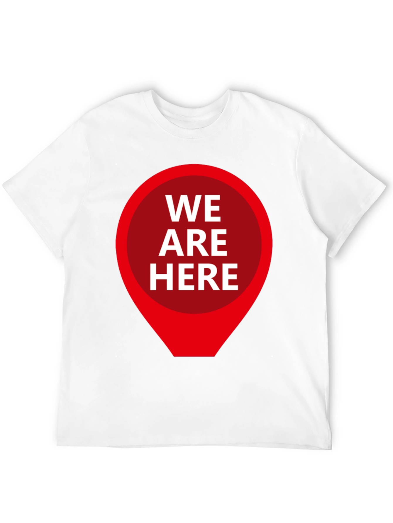 We Are Here Graphic Tee - Black