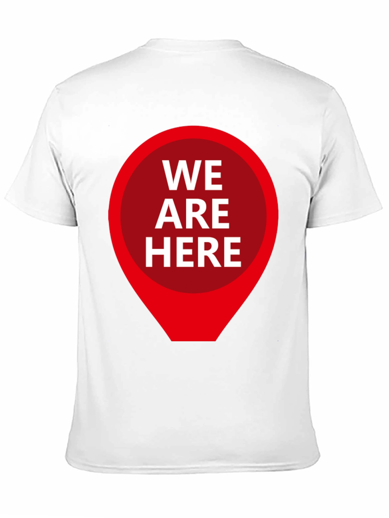We Are Here Graphic Tee - Black