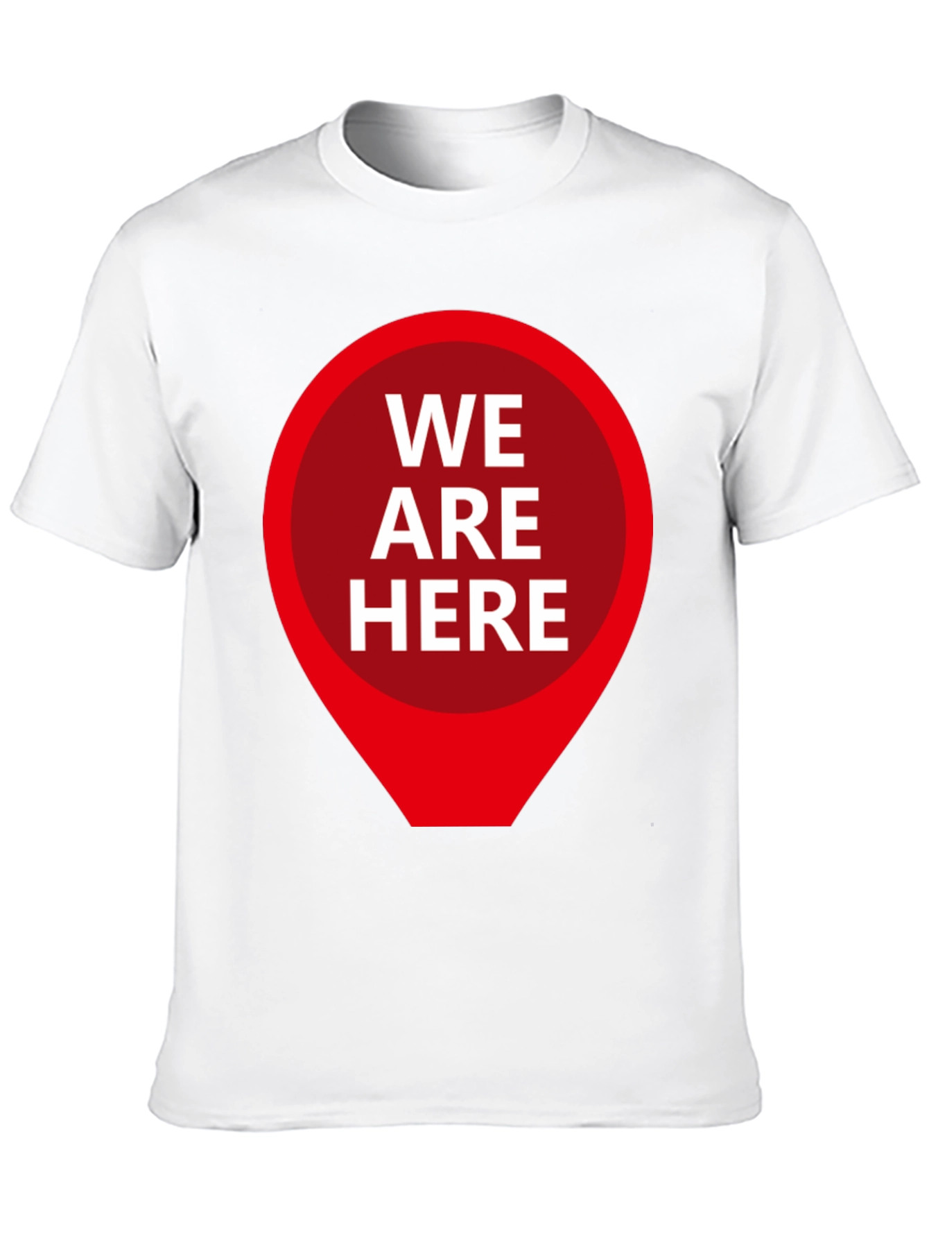 We Are Here Graphic Tee - Black