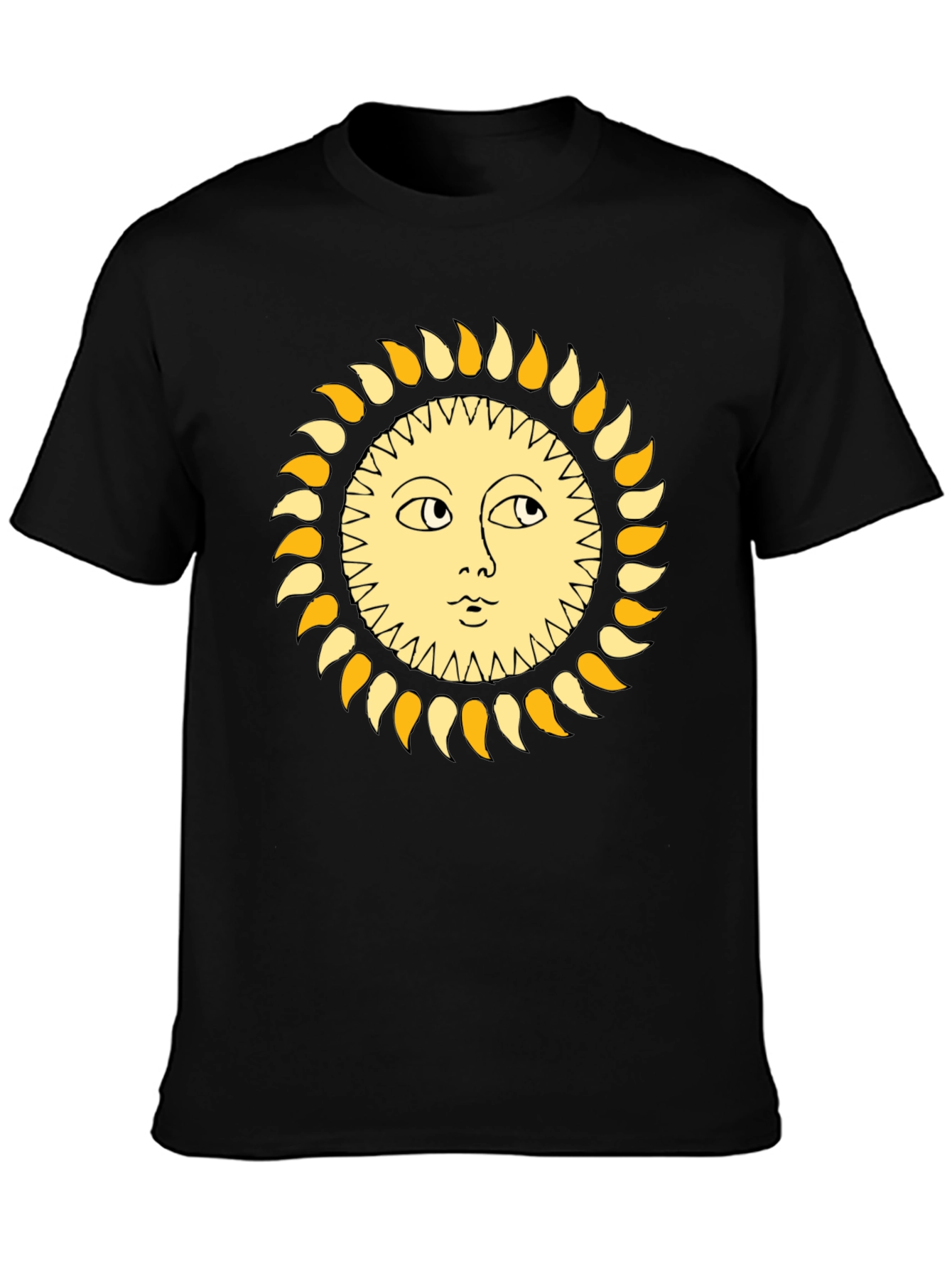 Sun Graphic Black T-Shirt