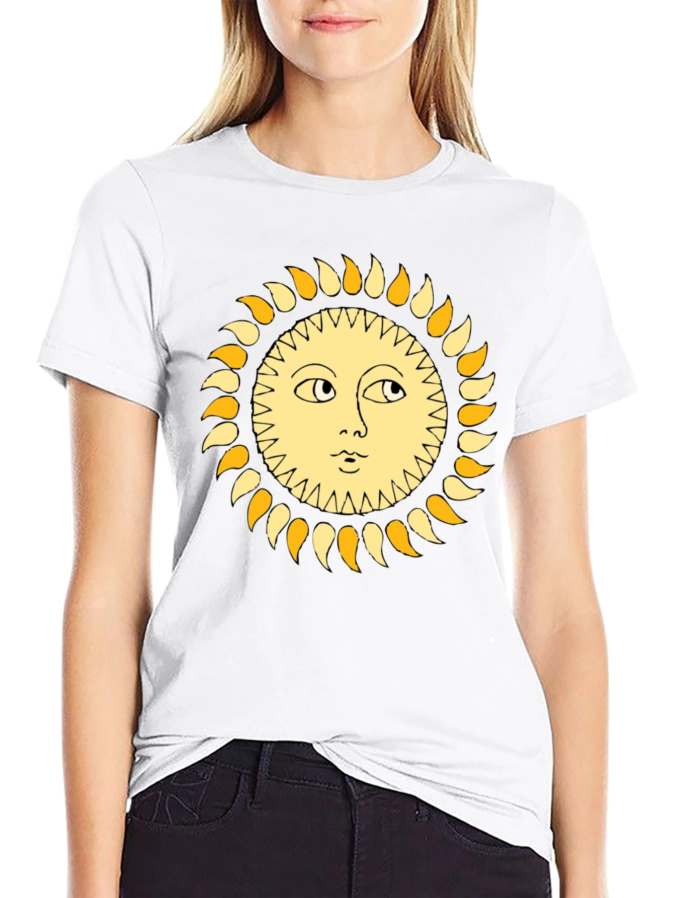 Sun Graphic Black T-Shirt