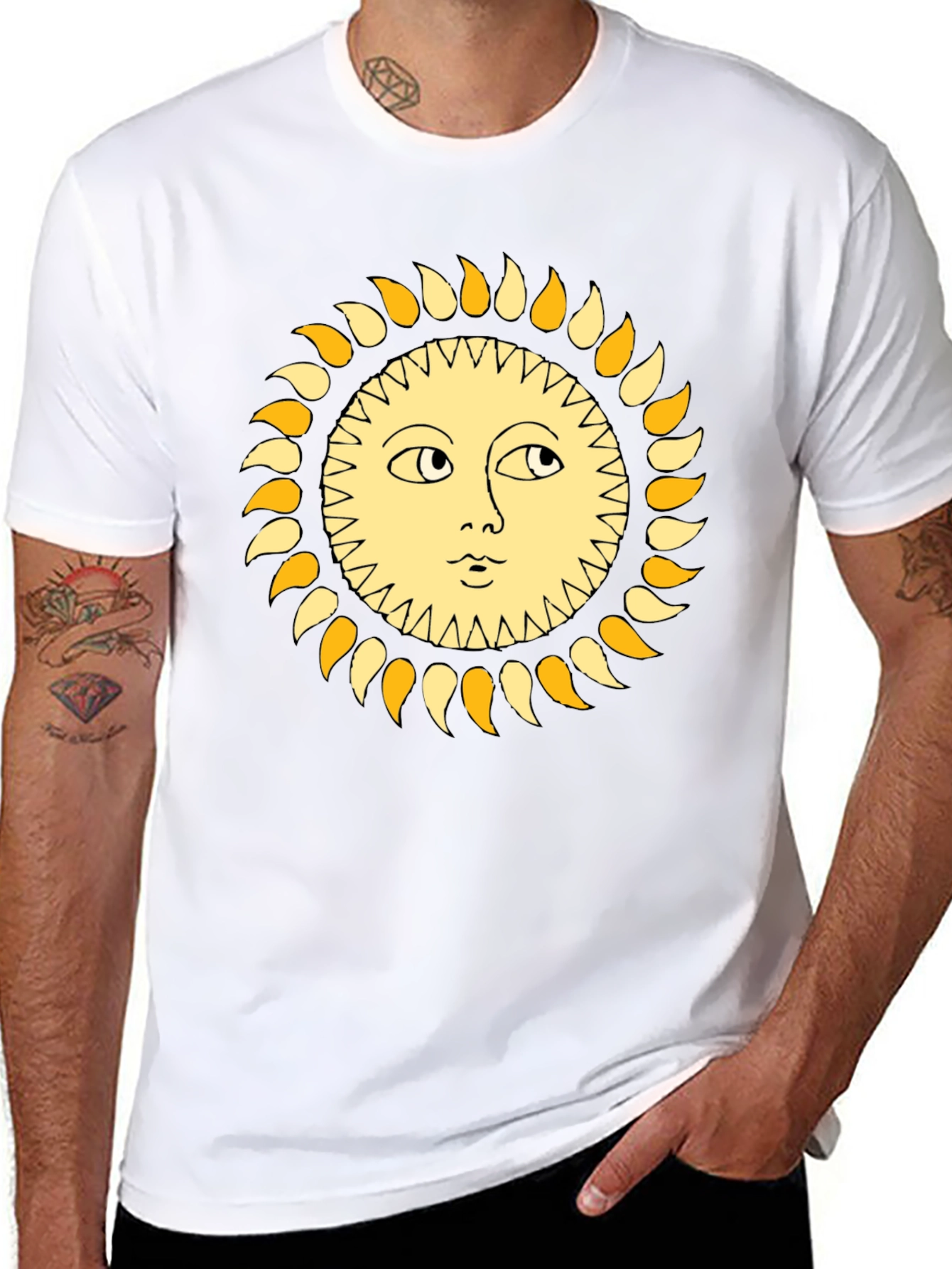 Sun Graphic Black T-Shirt
