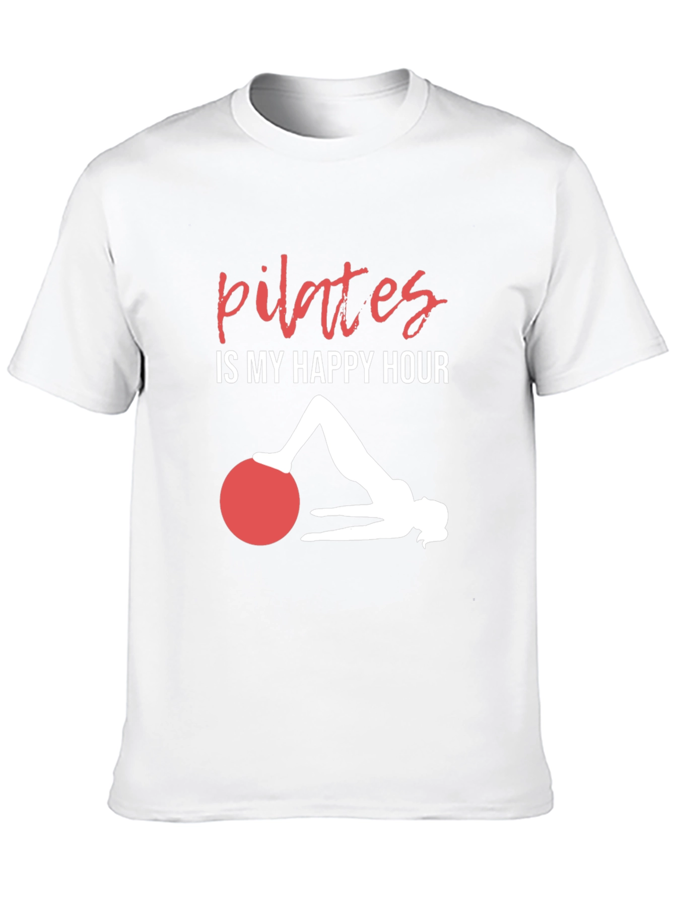 Pilates Is My Happy Hour T-Shirt Workout Tee