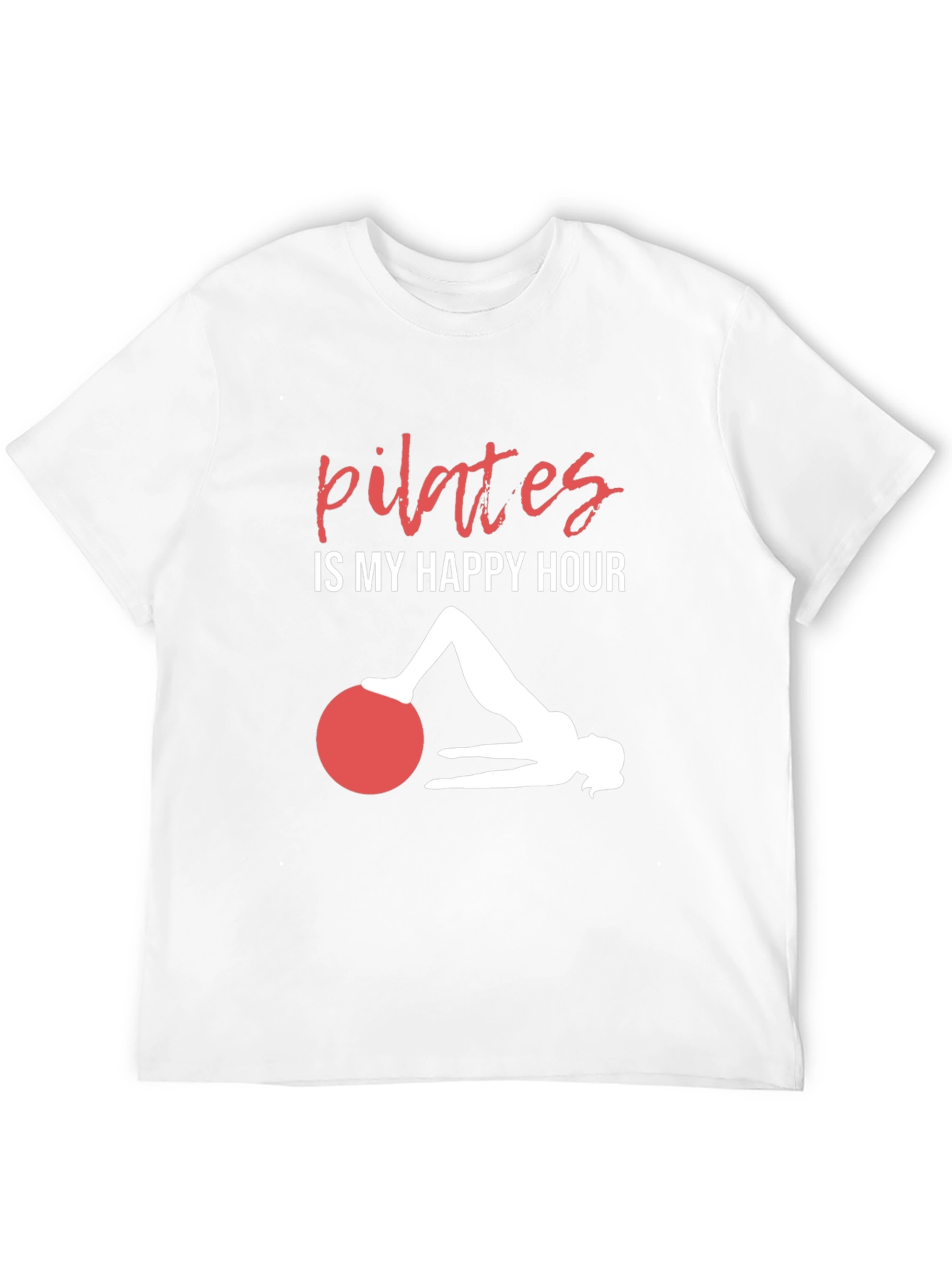 Pilates Is My Happy Hour T-Shirt Workout Tee