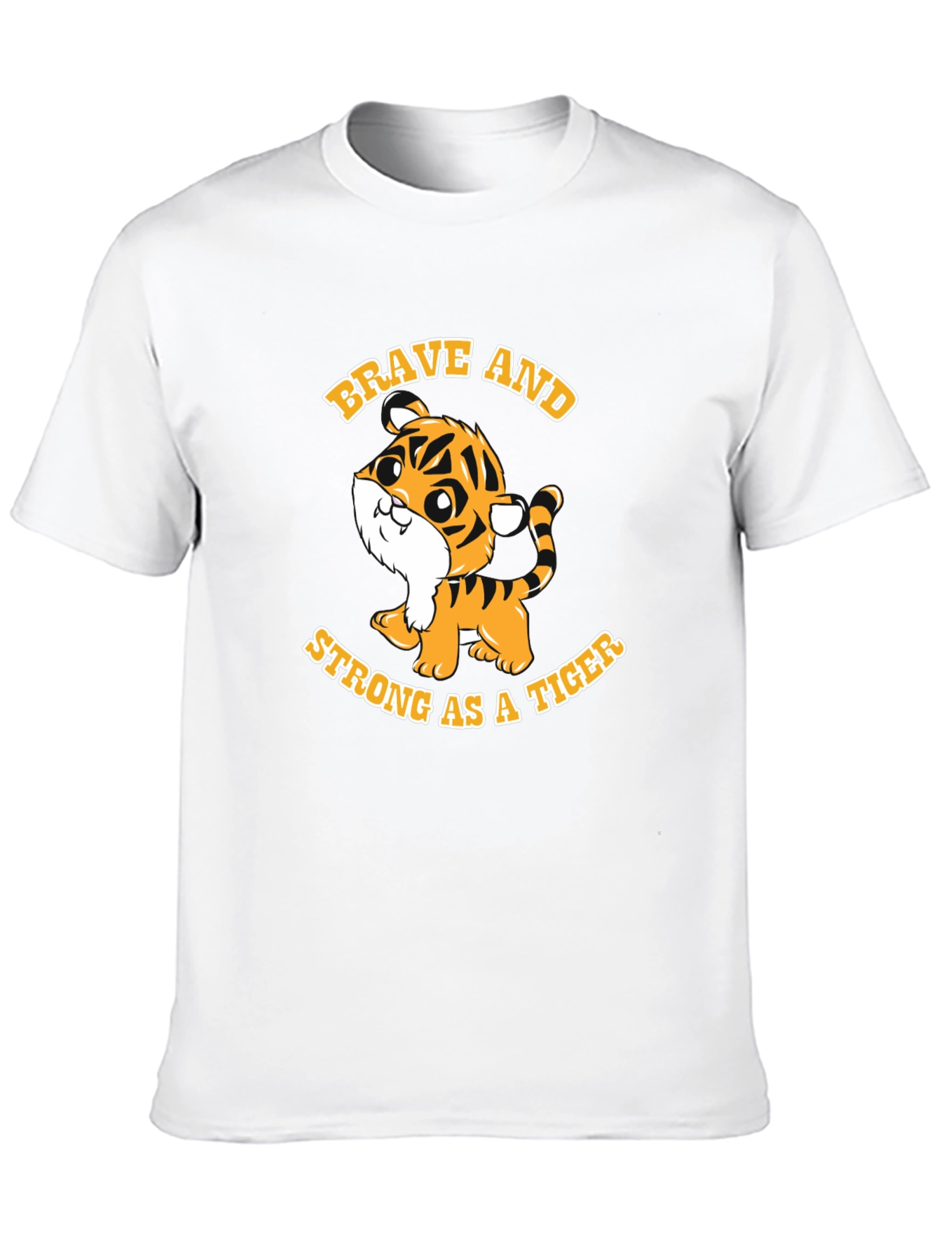 Brave Tiger Graphic Tee - Soft Cotton Blend