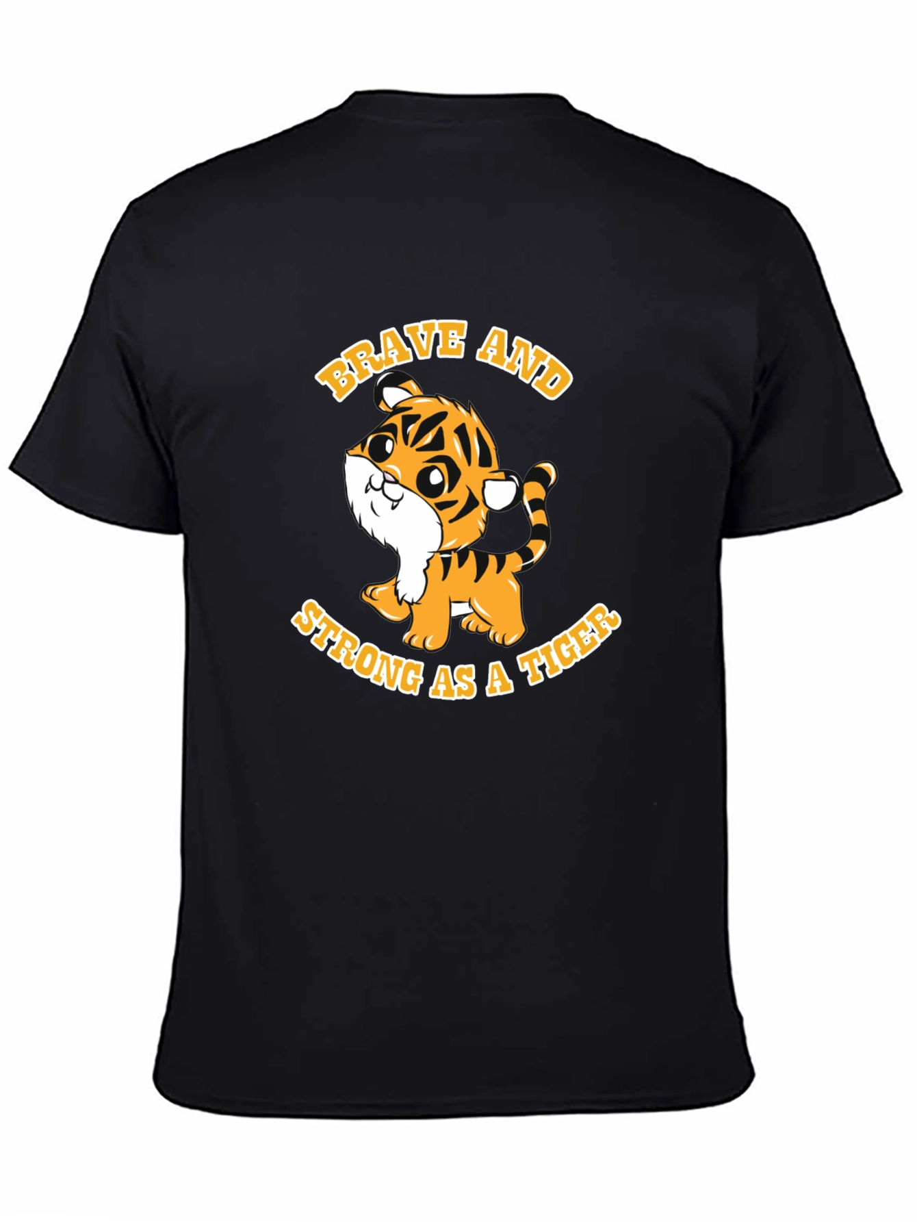 Brave Tiger Graphic Tee - Soft Cotton Blend