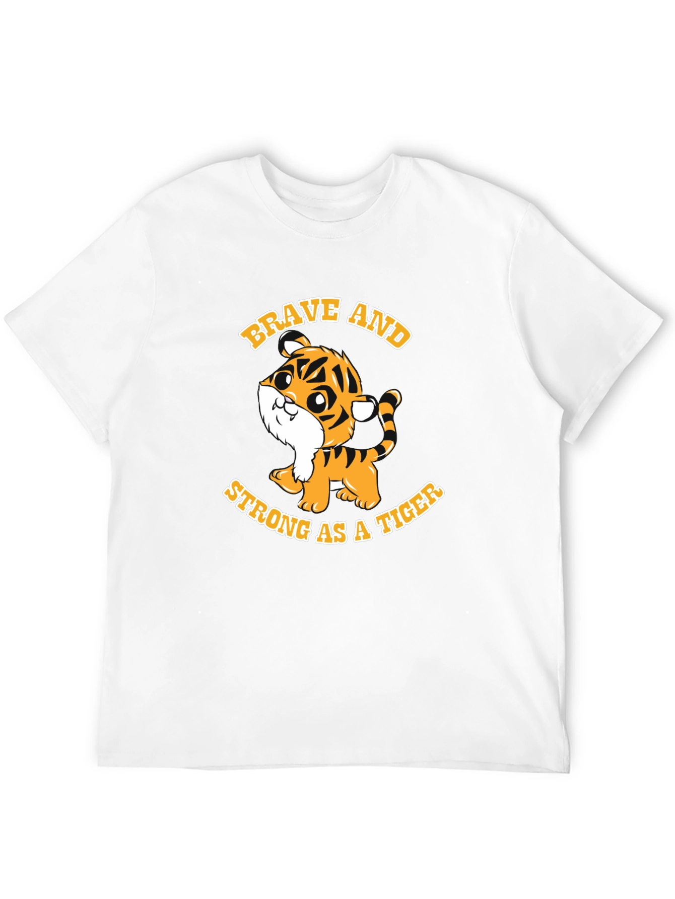 Brave Tiger Graphic Tee - Soft Cotton Blend