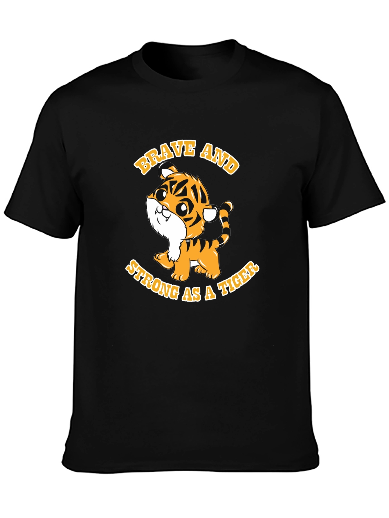 Brave Tiger Graphic Tee - Soft Cotton Blend