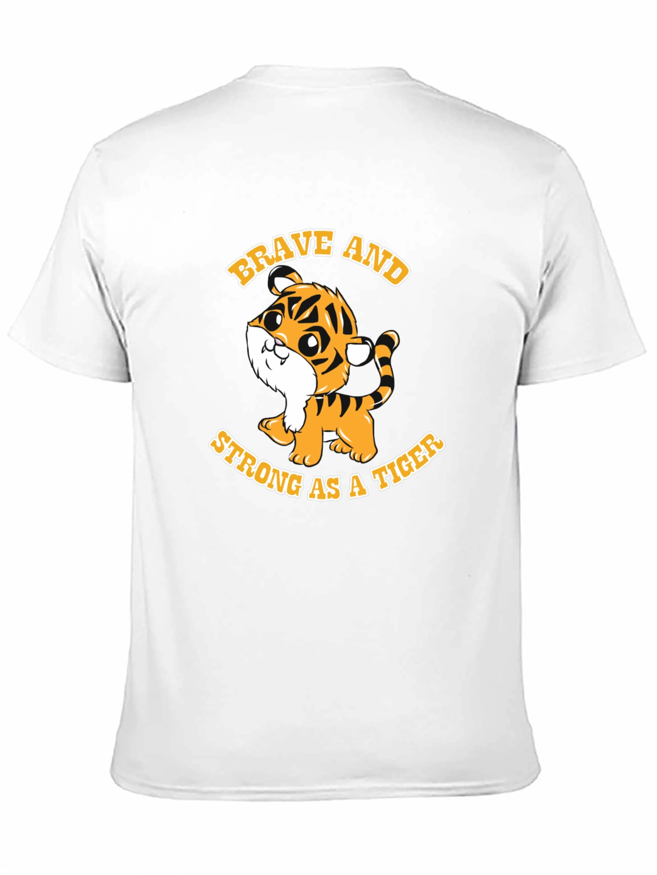 Brave Tiger Graphic Tee - Soft Cotton Blend