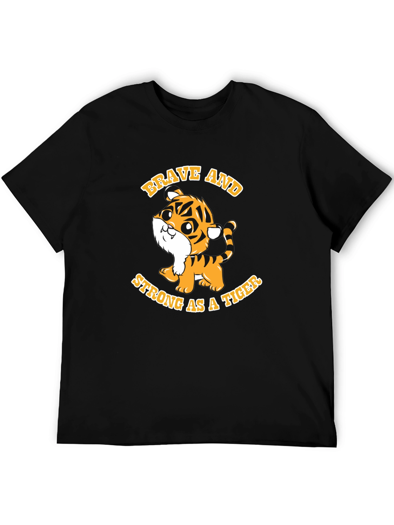 Brave Tiger Graphic Tee - Soft Cotton Blend
