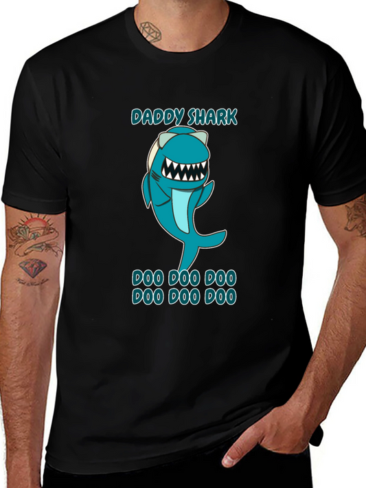 Daddy Shark T-Shirt - Doo Doo Doo - Funny Shark Tee