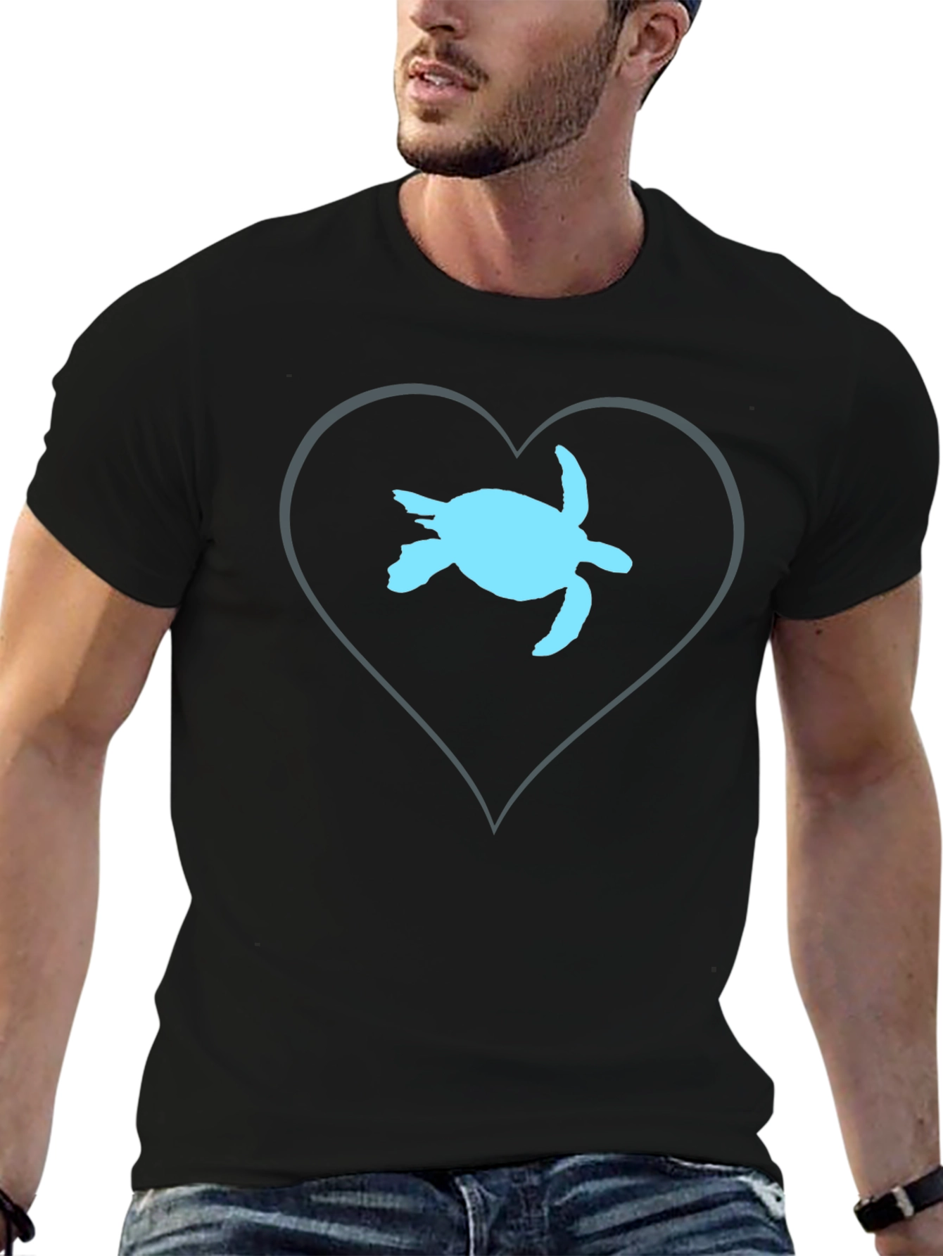 Turtle Heart Graphic T-Shirt