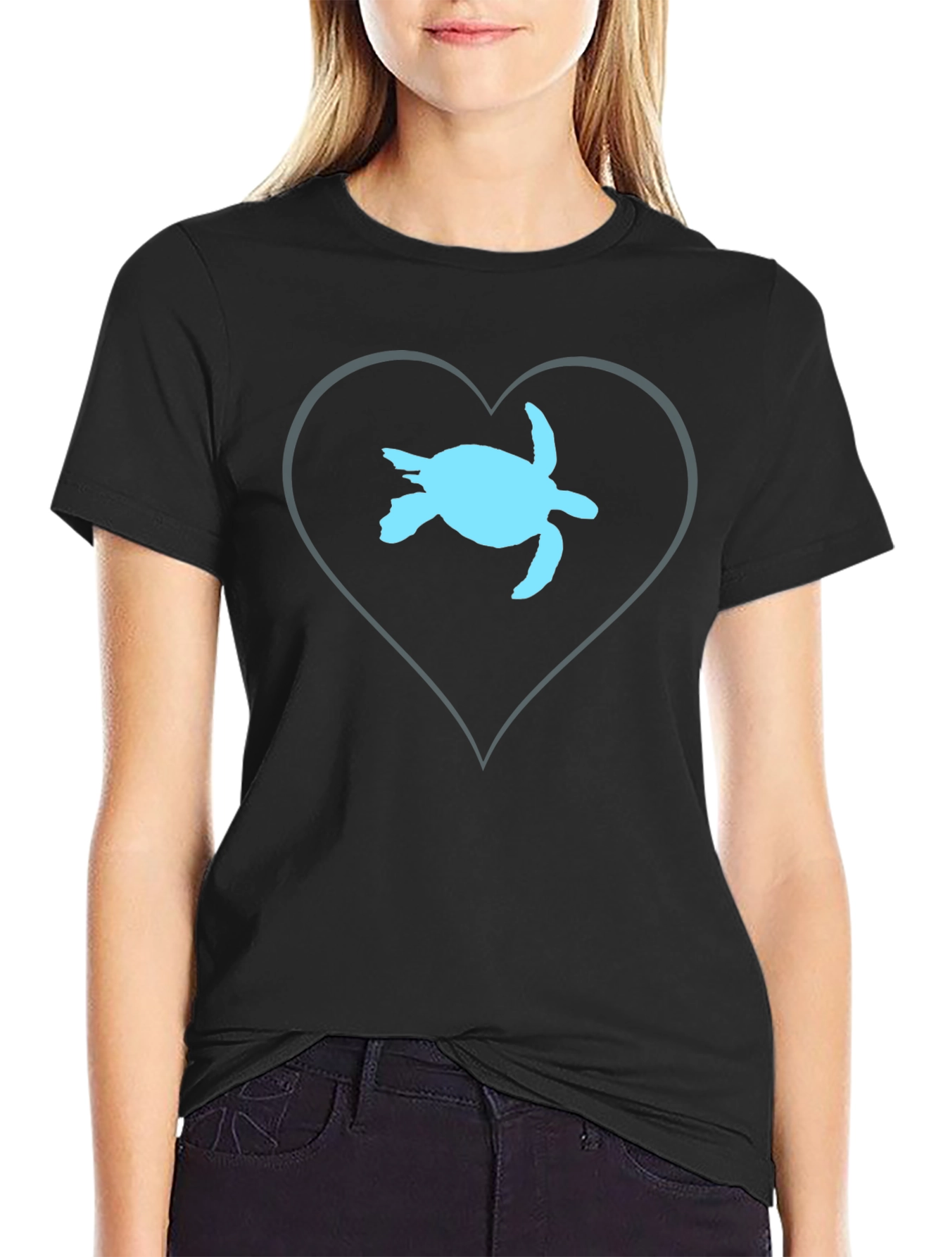 Turtle Heart Graphic T-Shirt