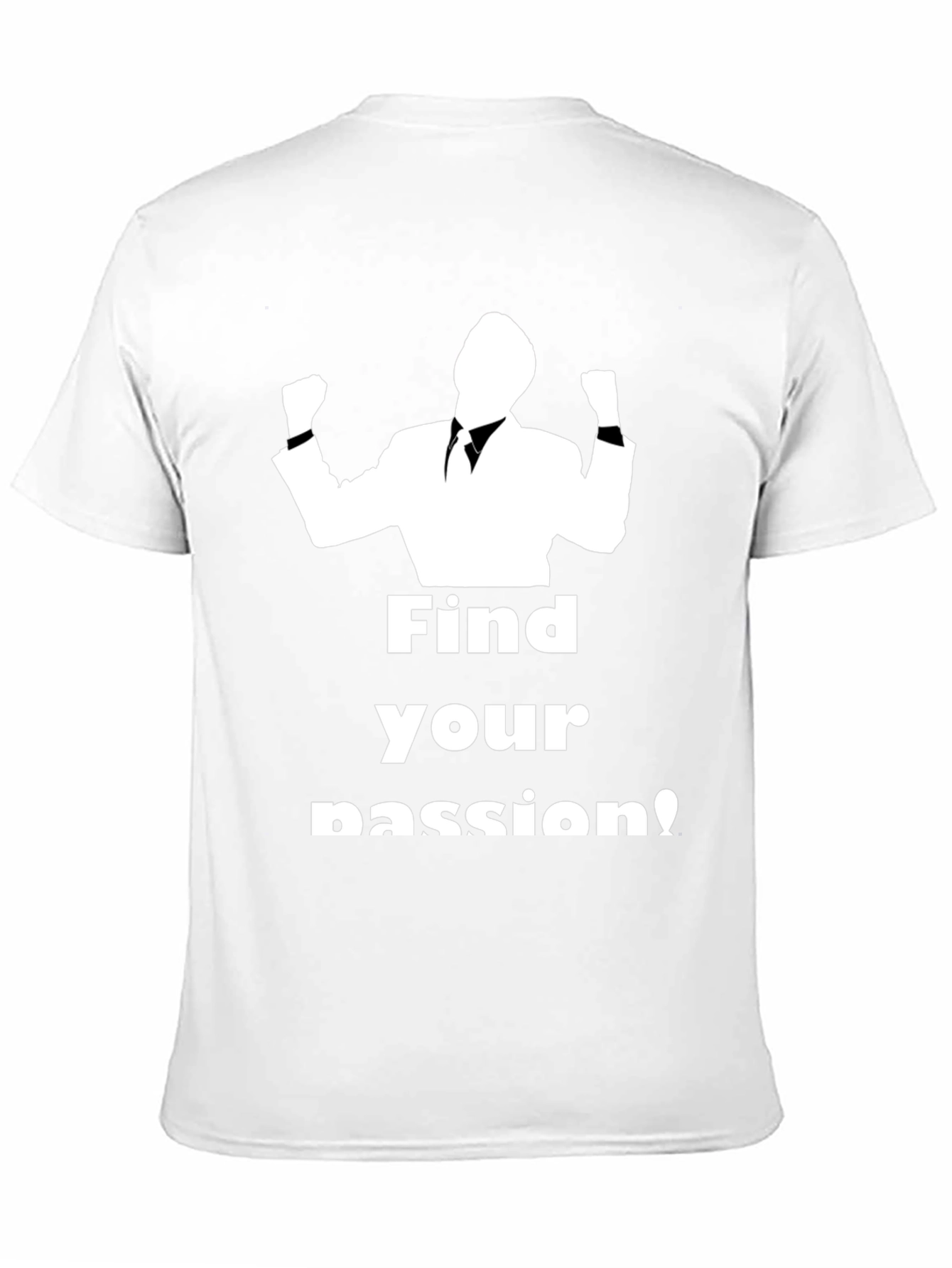 Find Your Passion Black Graphic T-Shirt