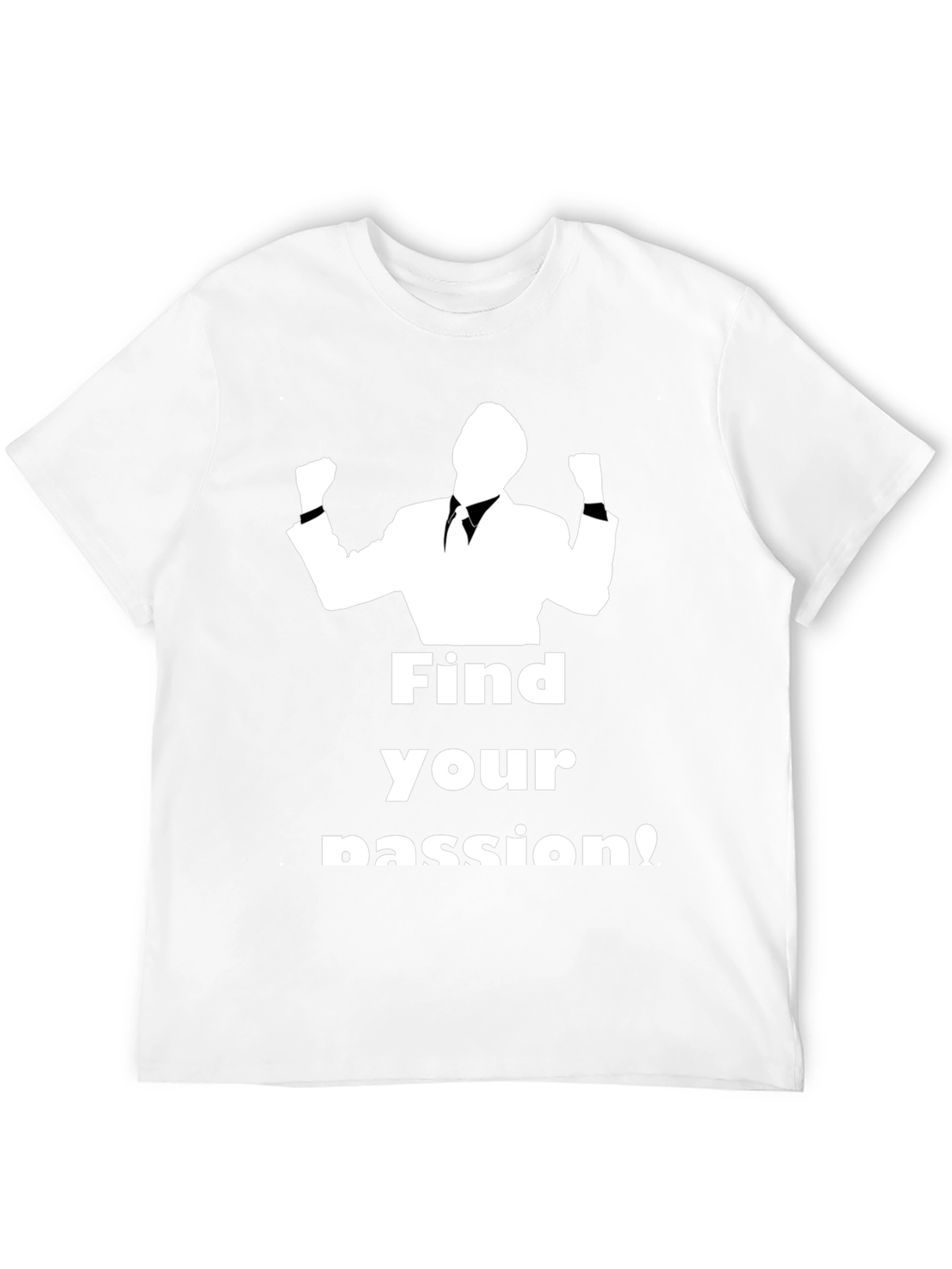 Find Your Passion Black Graphic T-Shirt