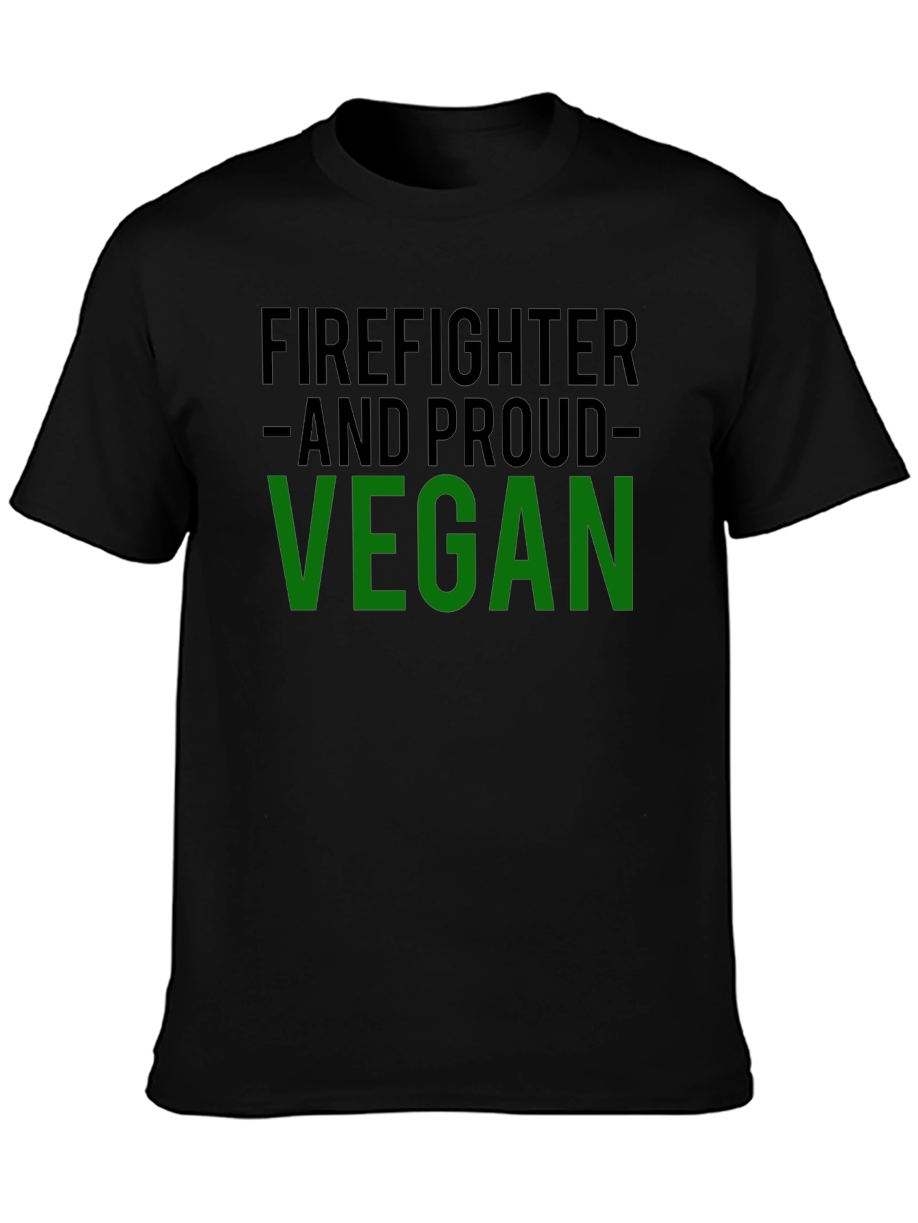 Firefighter and Proud Vegan Graphic Tee