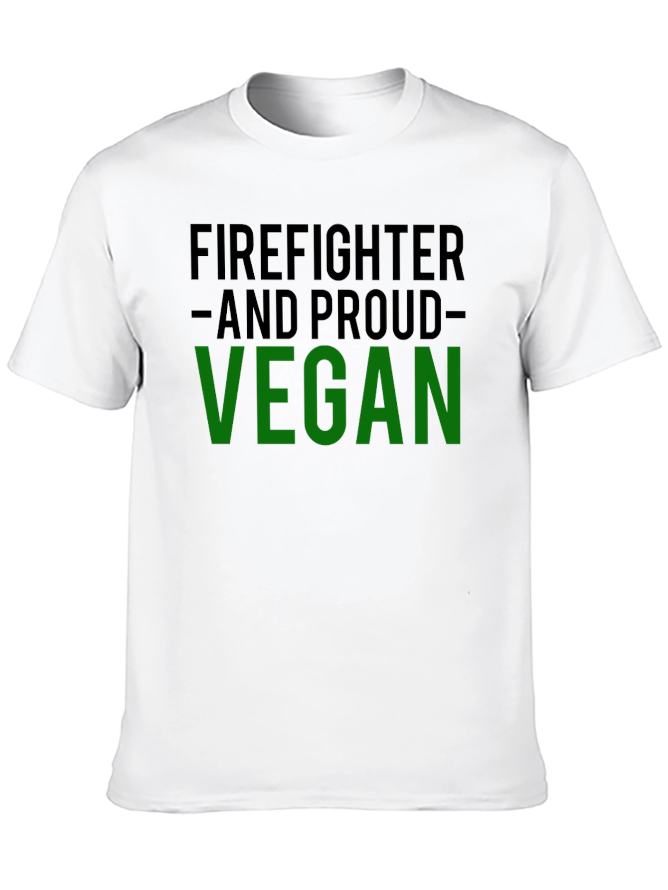 Firefighter and Proud Vegan Graphic Tee