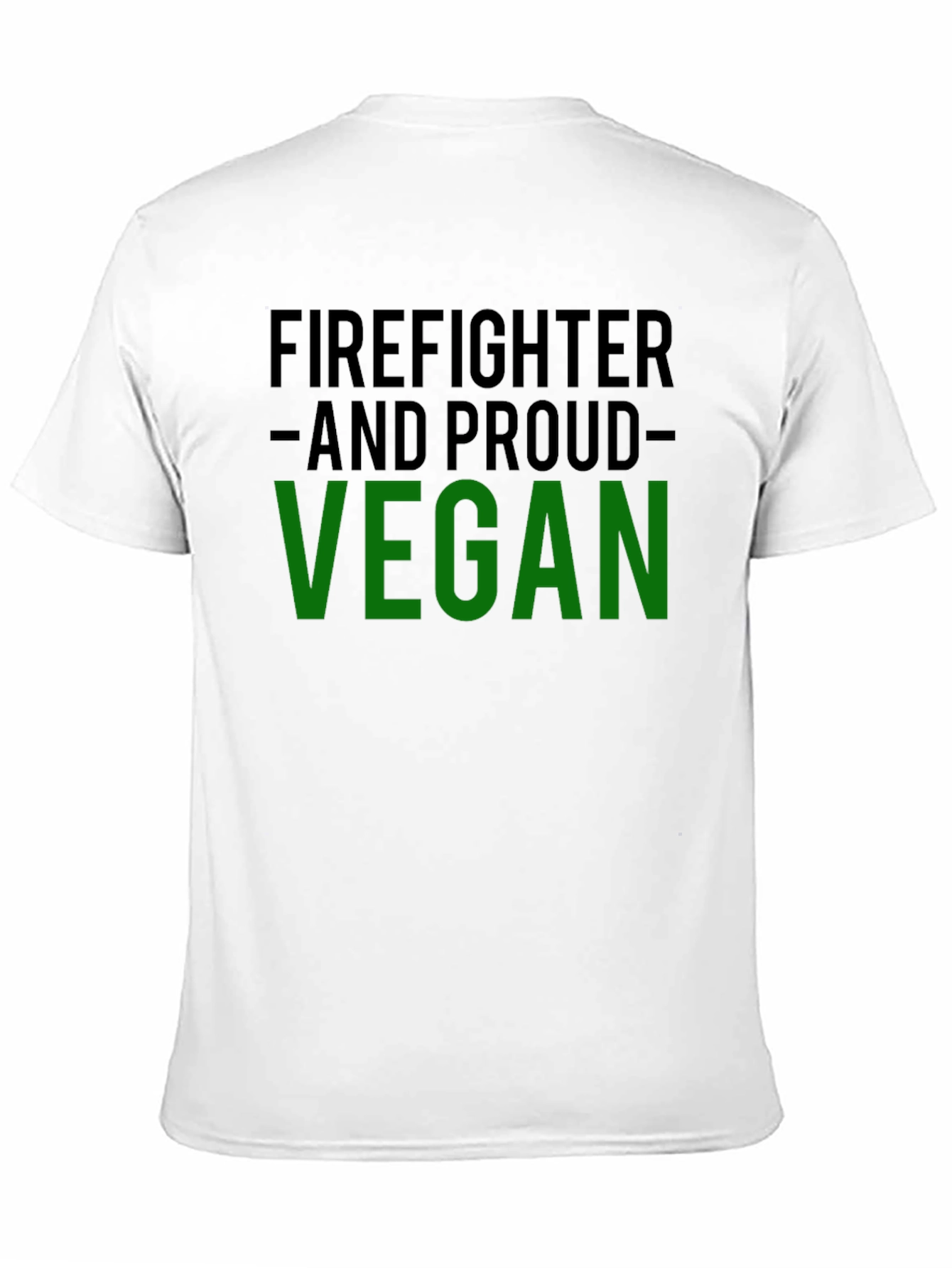 Firefighter and Proud Vegan Graphic Tee